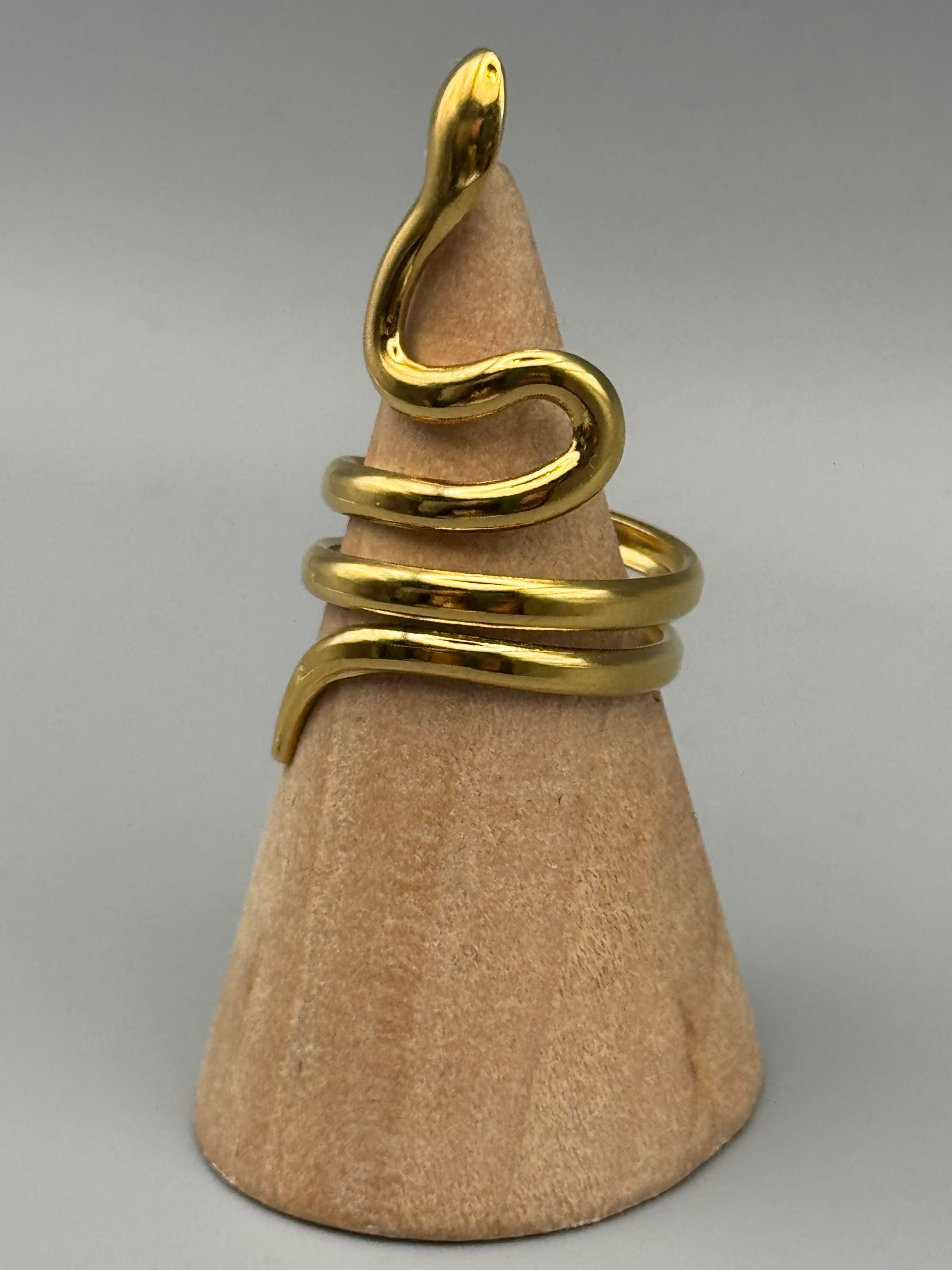 •SERPENT• adjustable brass ring