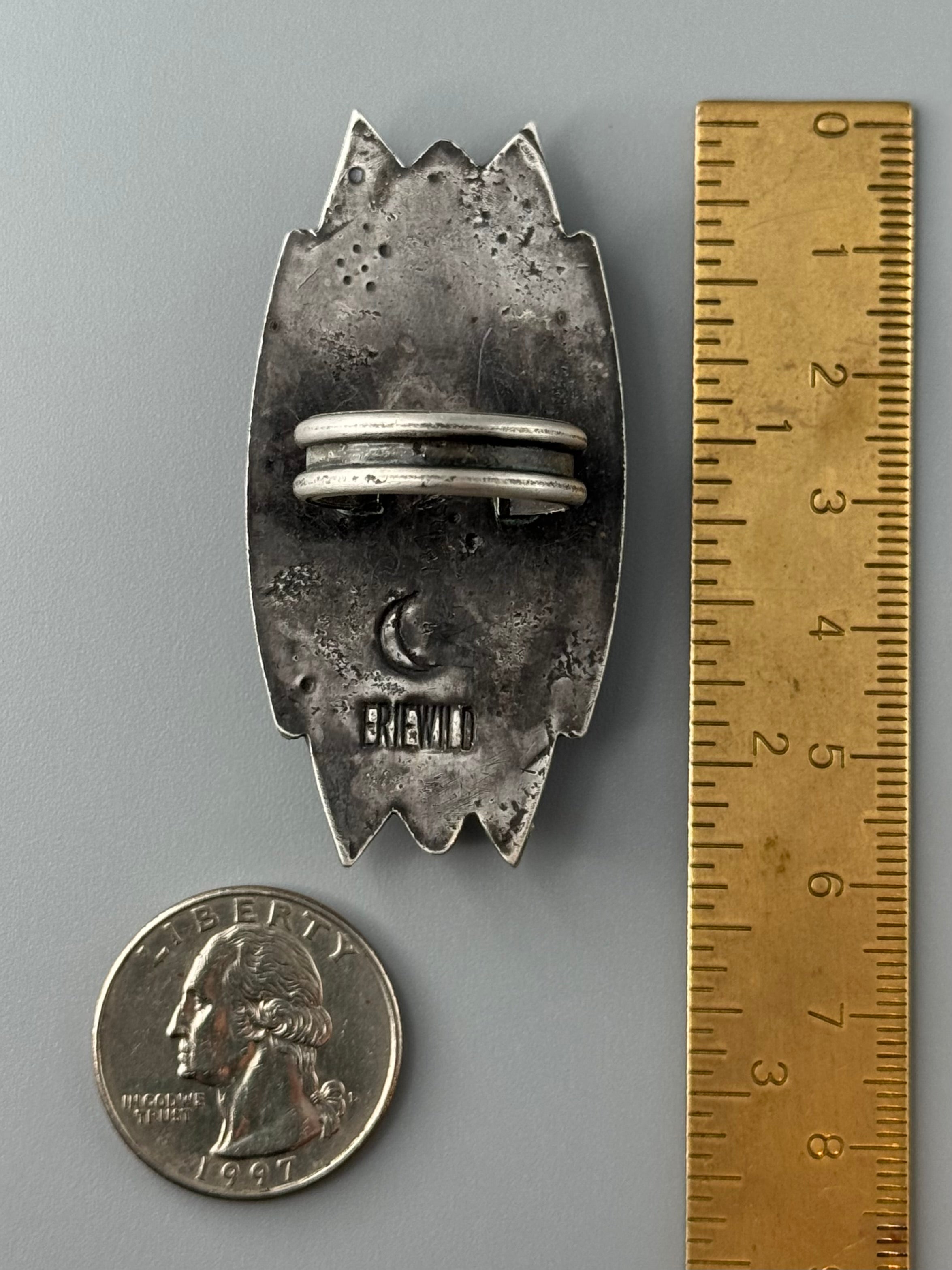 •DOUBLE TROUBLE• white buffalo + silver ring (size 7.75)