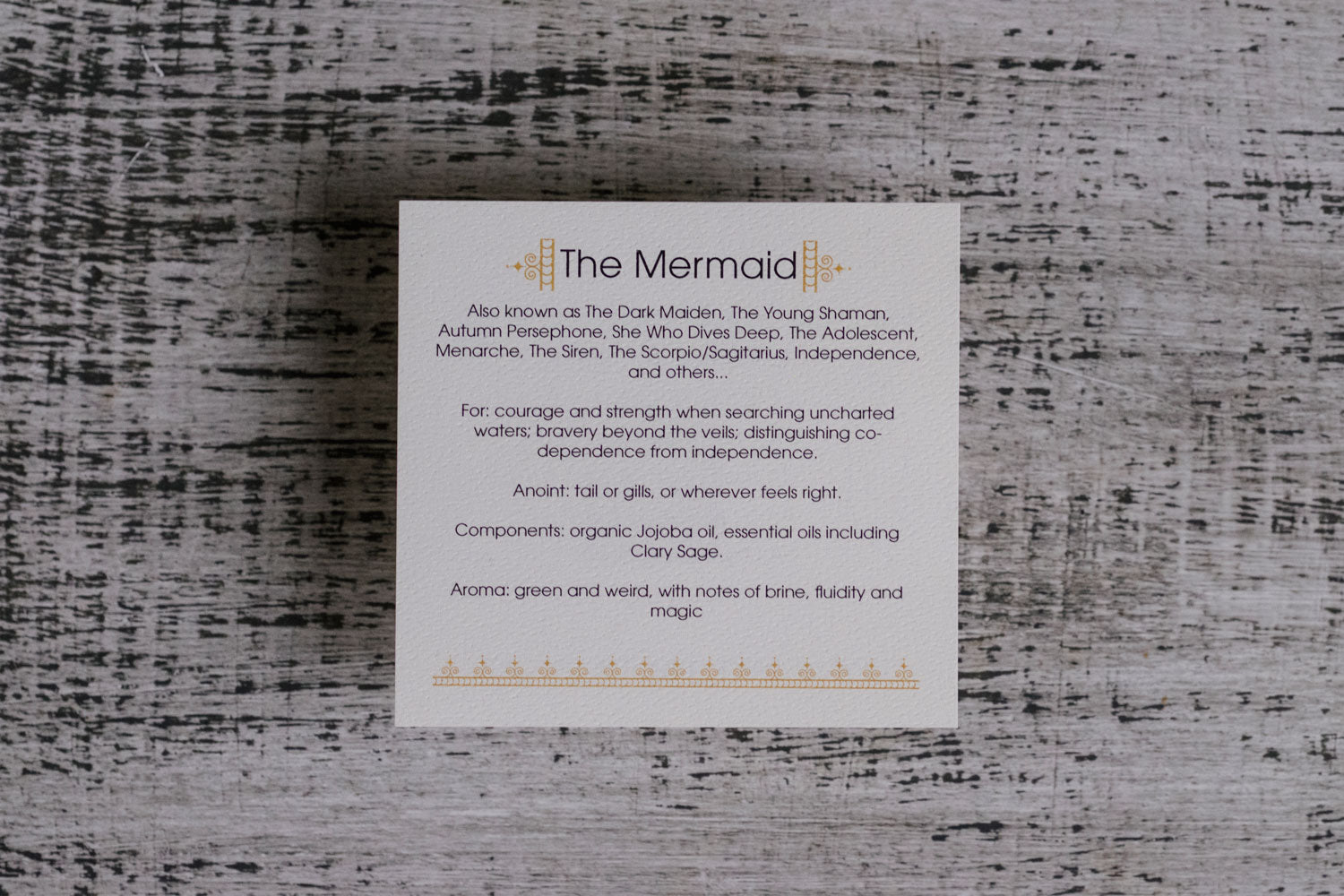 • THE MERMAID • anointing oil