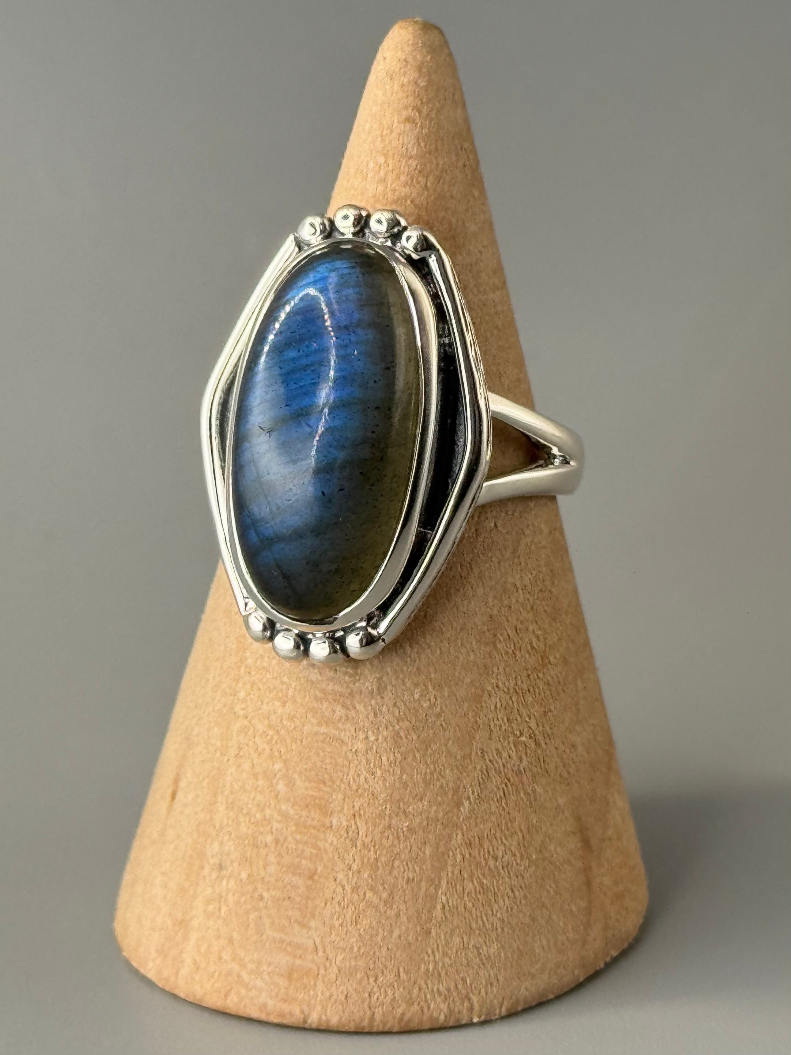 •LABRADORITE - POLARITY• sterling silver ring (various sizes)