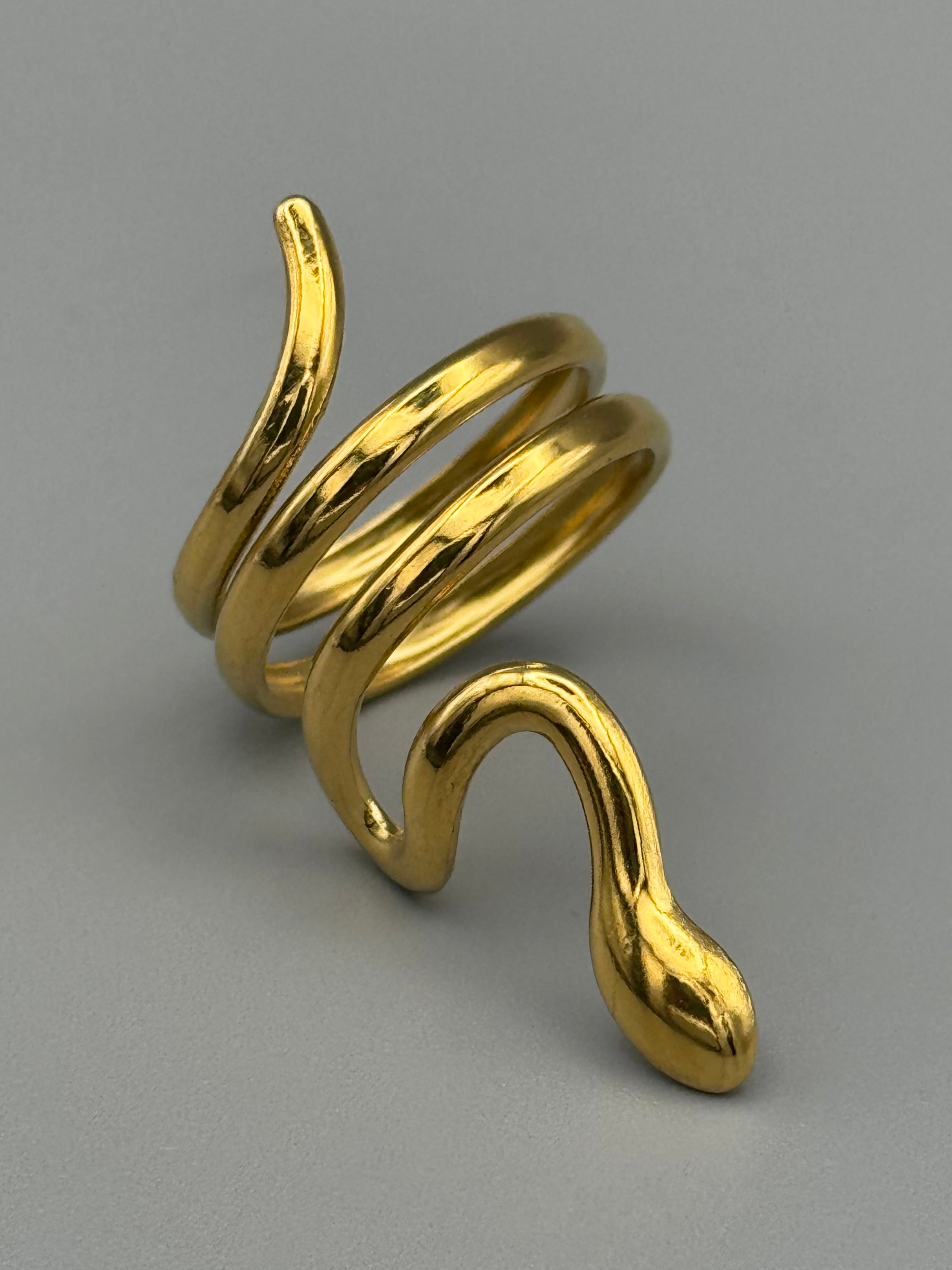 •SERPENT• adjustable brass ring