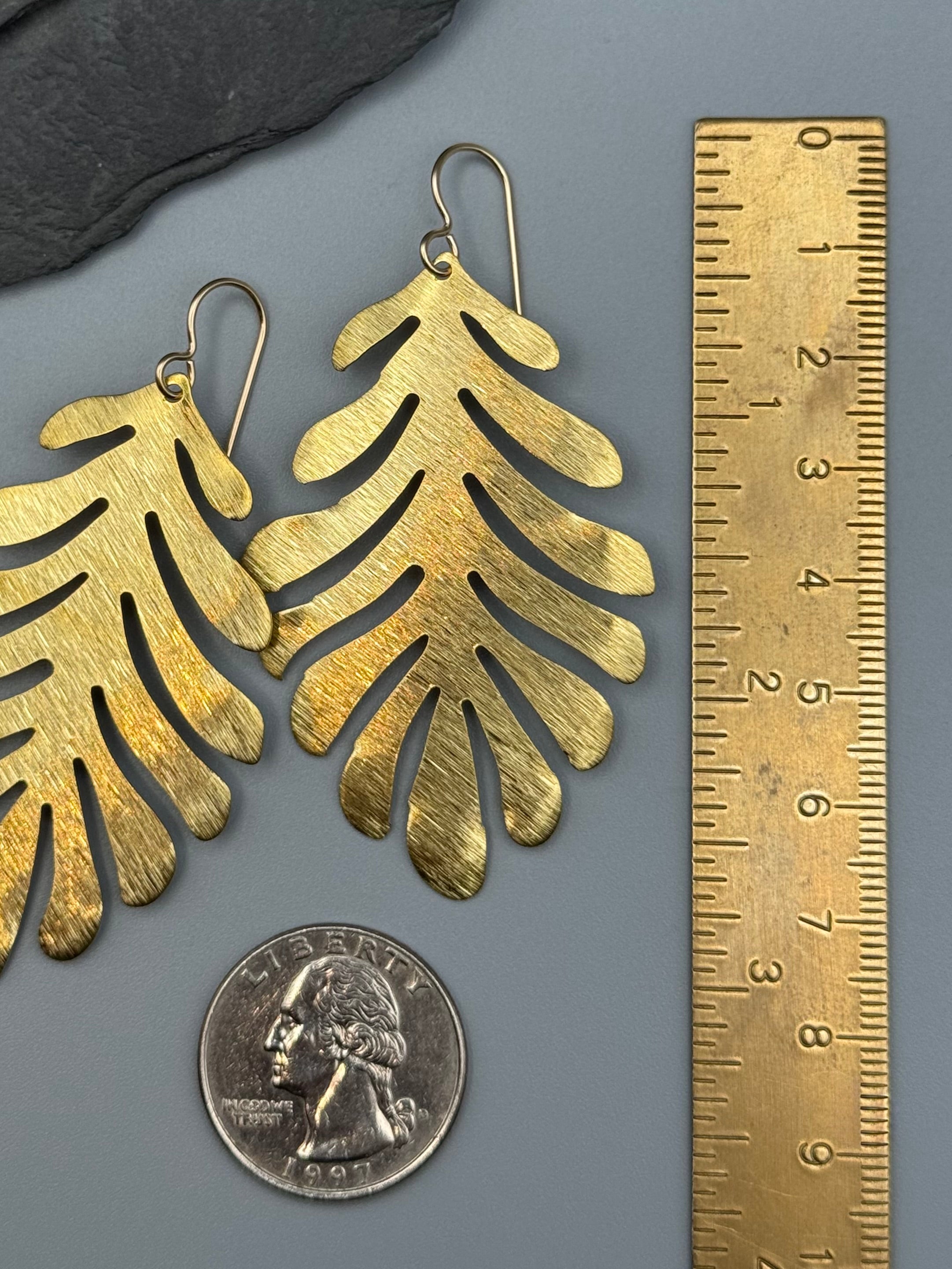 •PALMA• gold dangle earrings