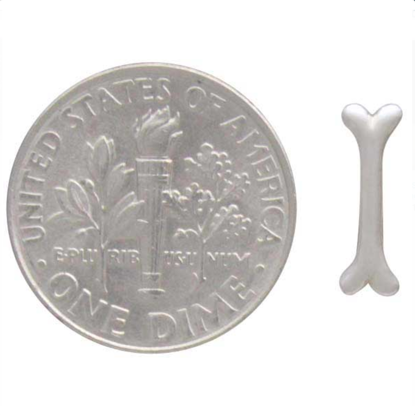 •LIL' BONES• recycled silver stud earrings