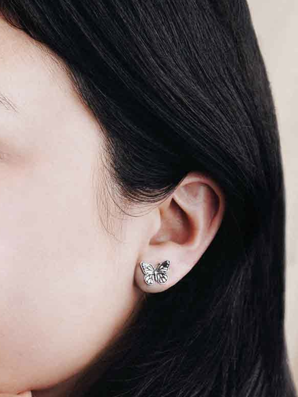 •MONARCH• silver stud earrings