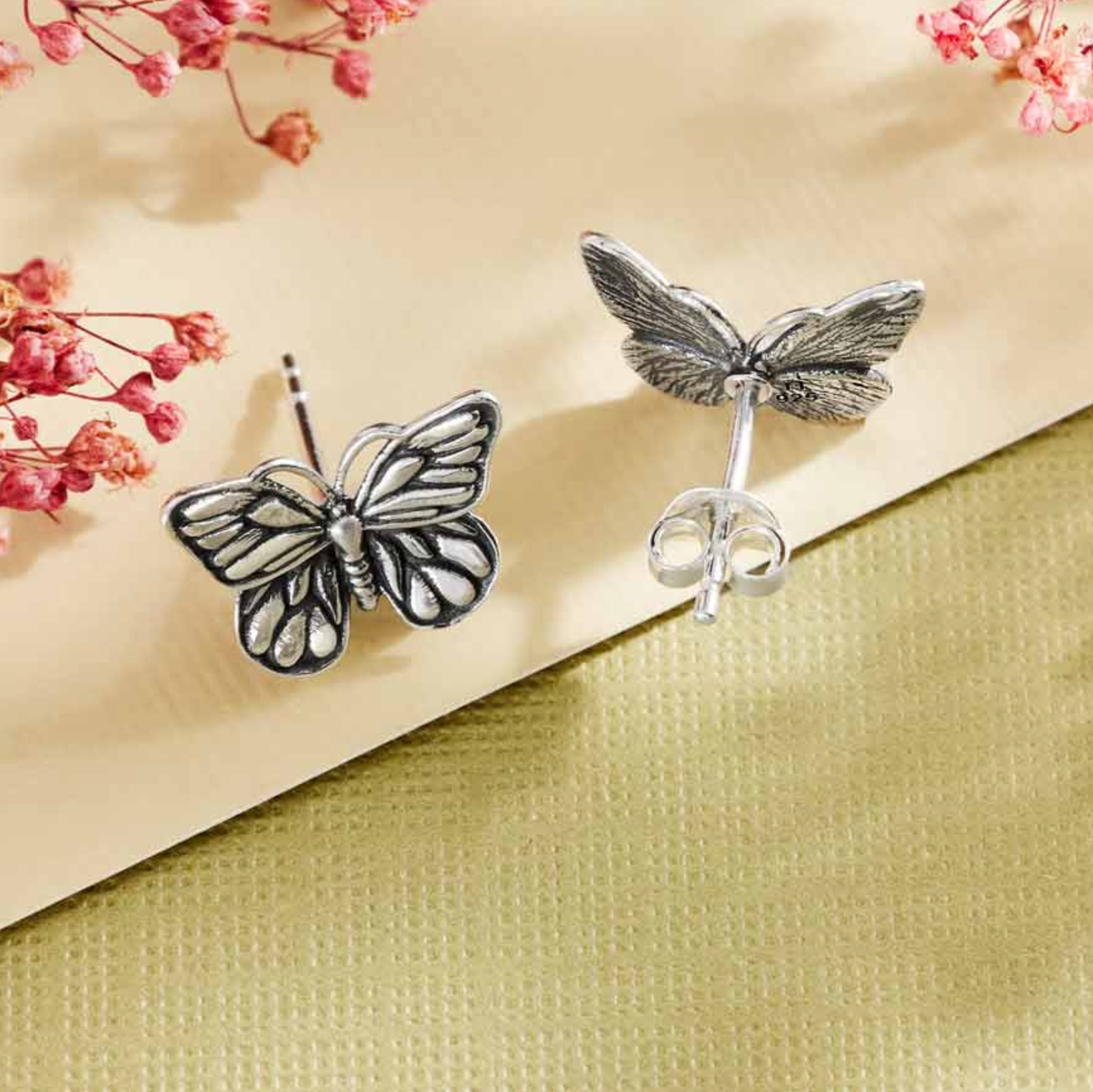 •MONARCH• silver stud earrings