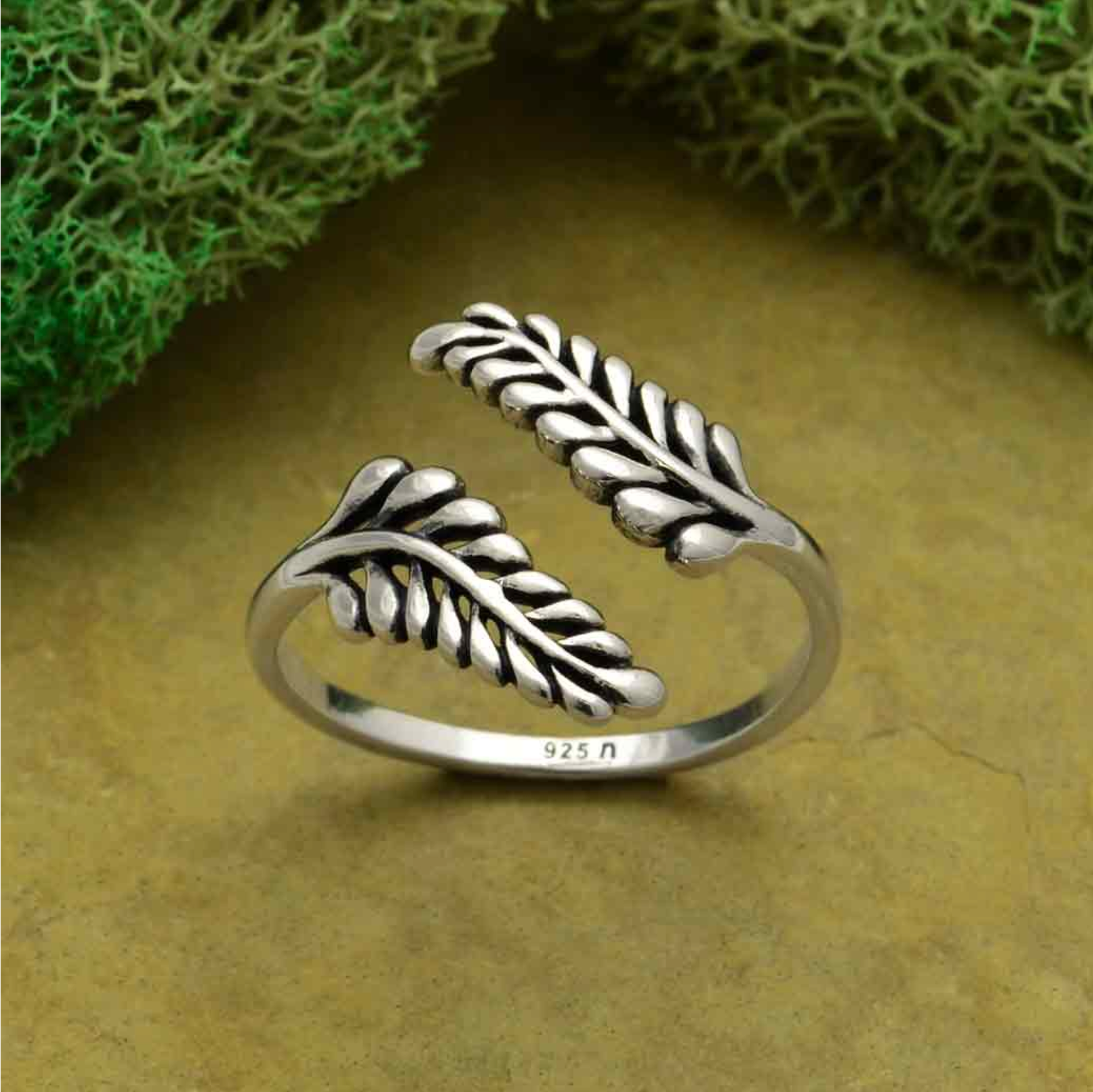 •SPRIG WRAP• adjustable silver ring