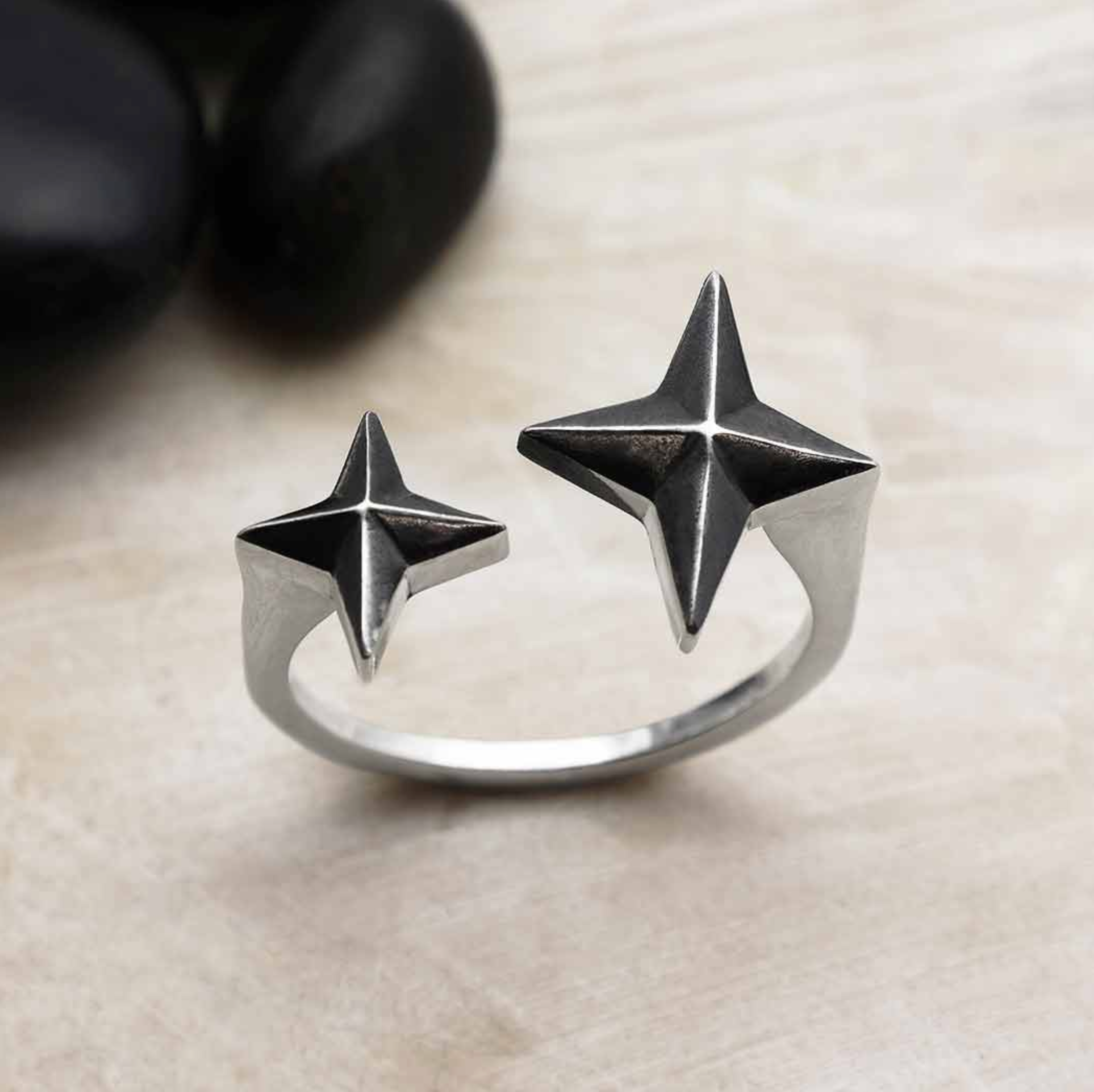 • NORTH STAR • adjustable silver ring