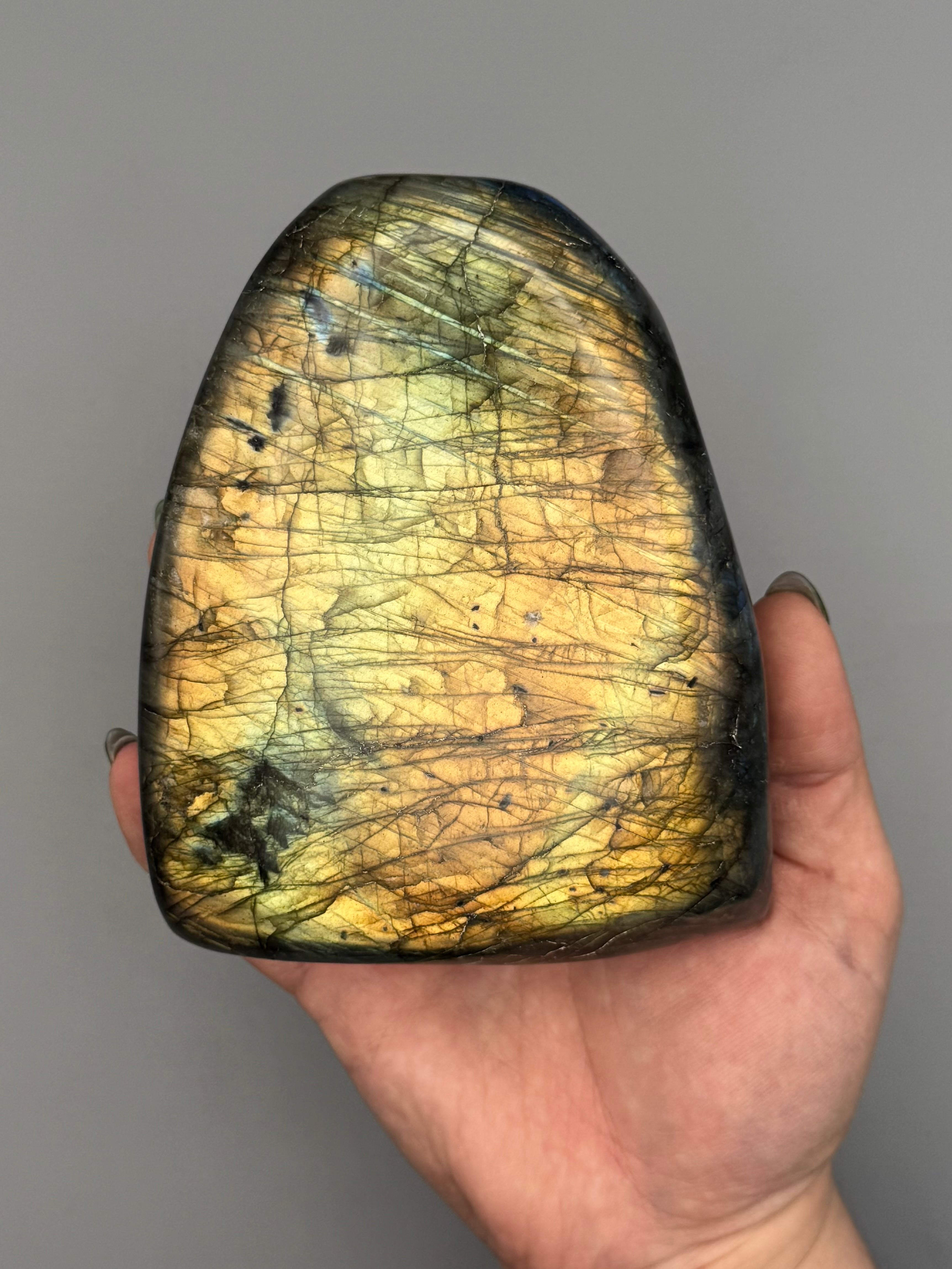 •LABRADORITE• smooth freeform