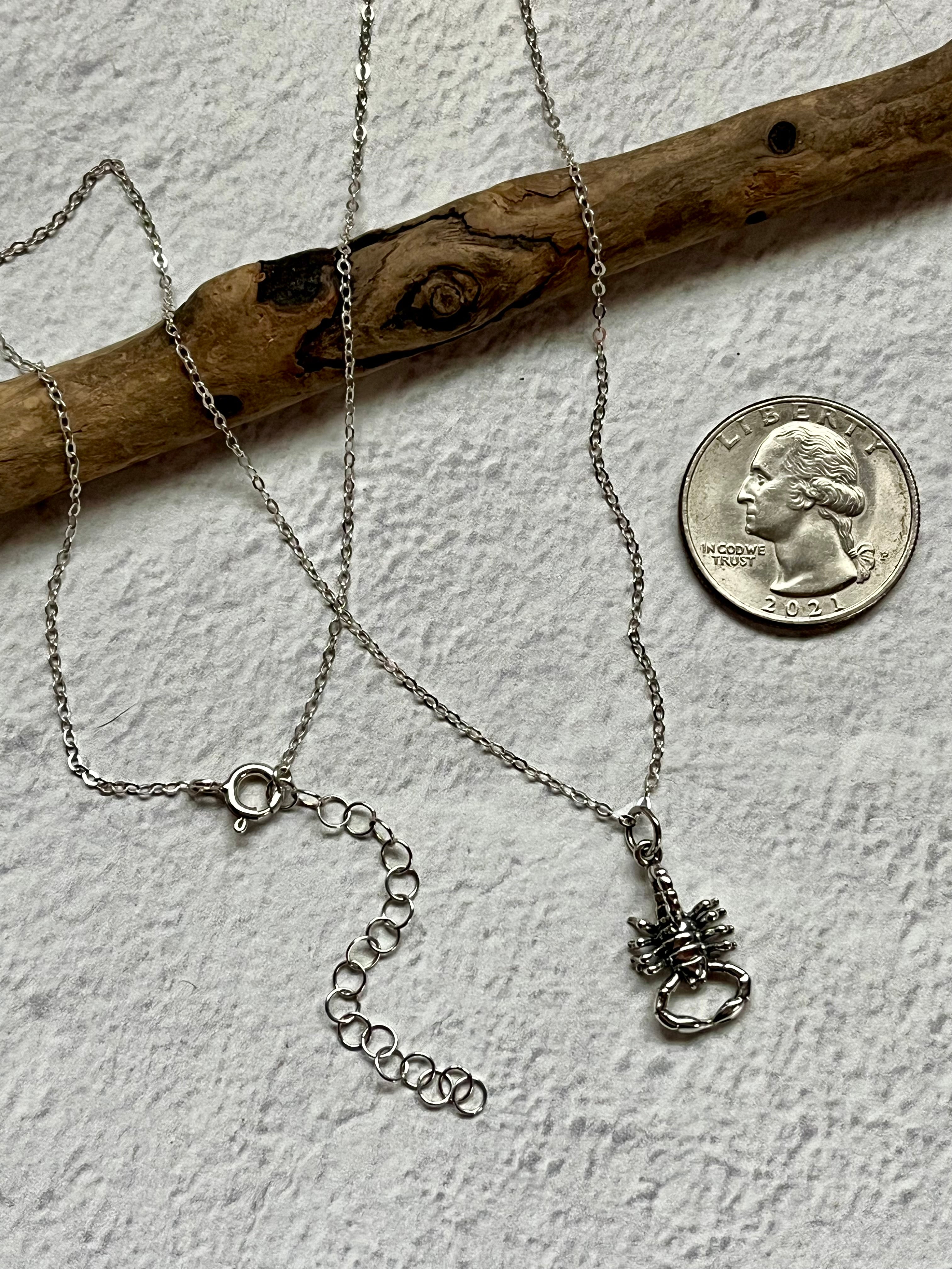 •SCORPIO• silver necklace