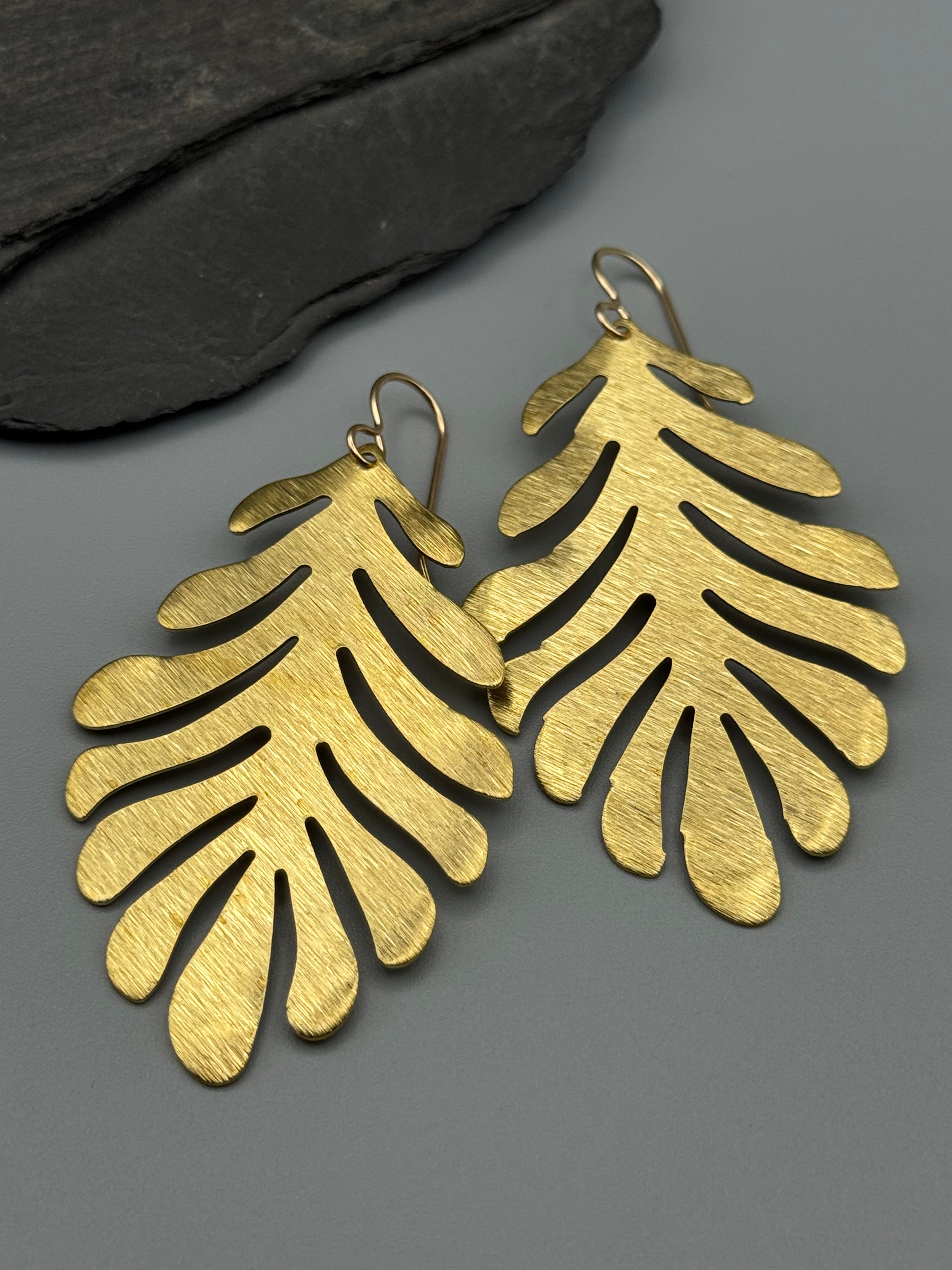 •PALMA• gold dangle earrings