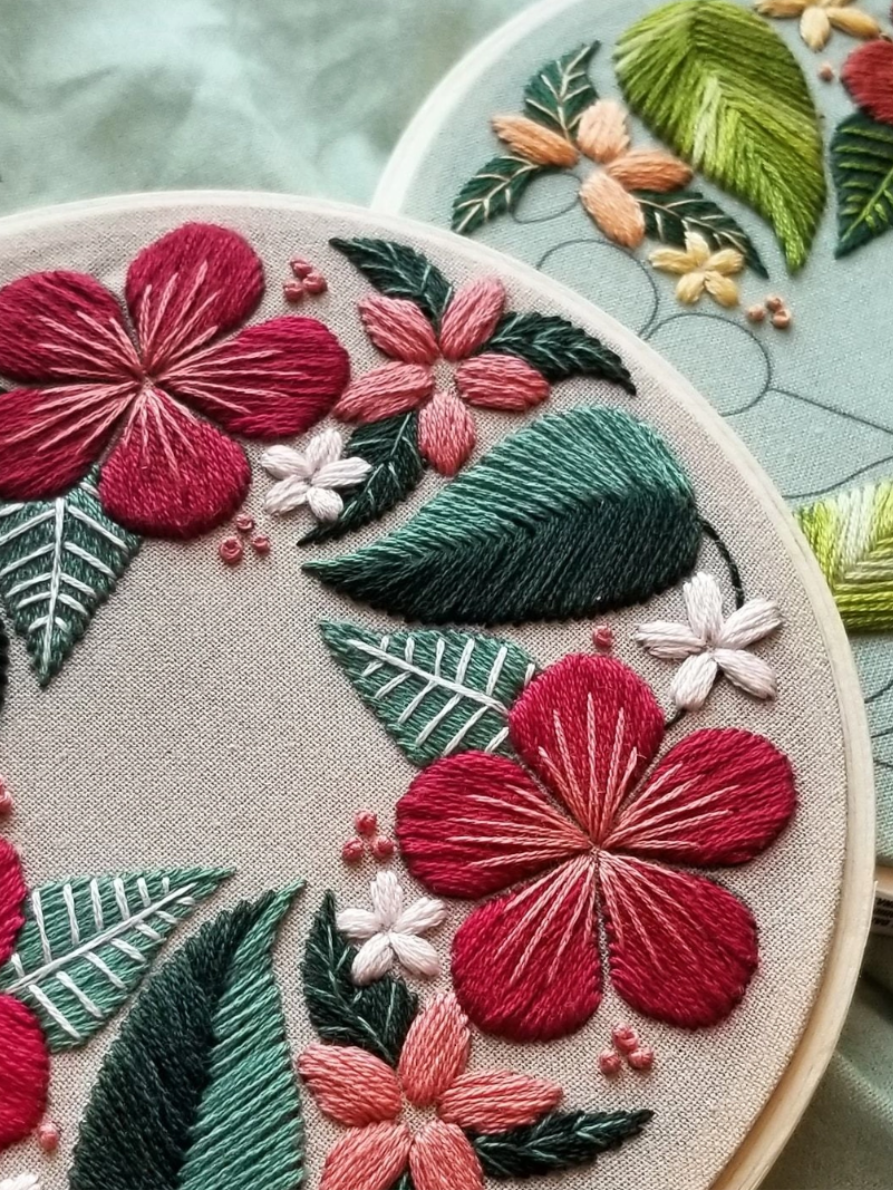 •FLORAL FLOURISH• beginner friendly embroidery kit