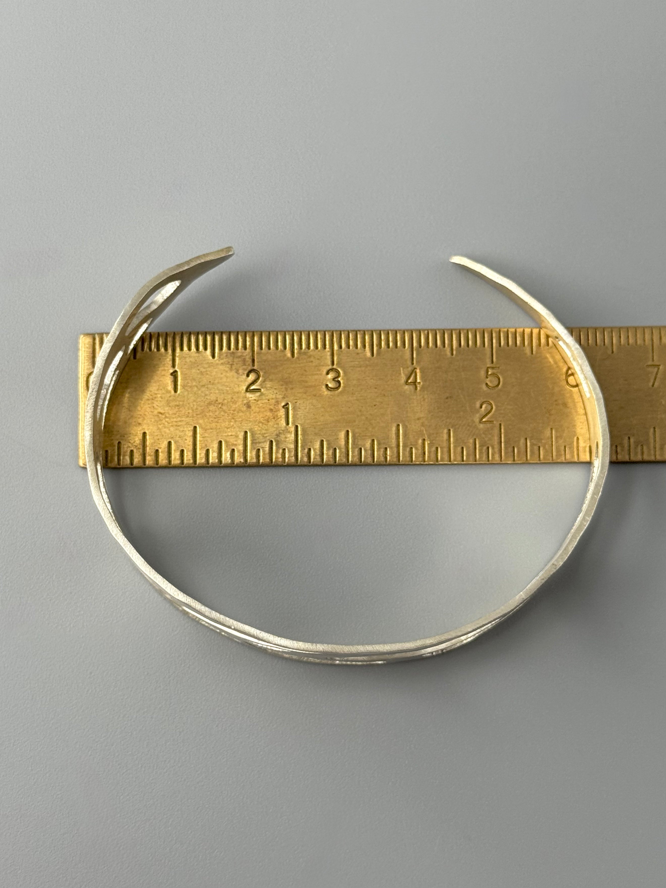 •MONSTERA ADANSONII• sterling silver cuff bracelet