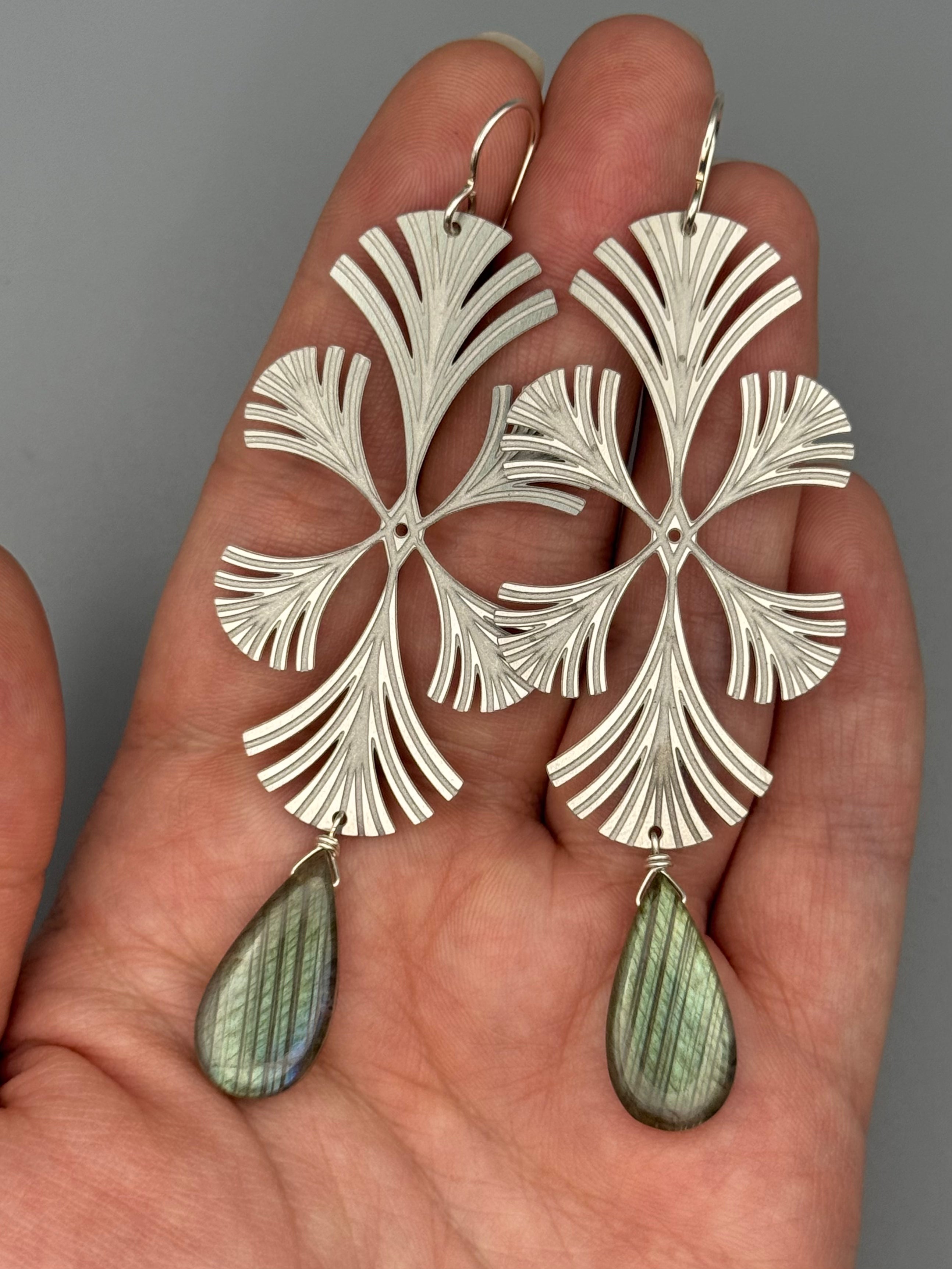 •SIGIL• labradorite + silver earrings