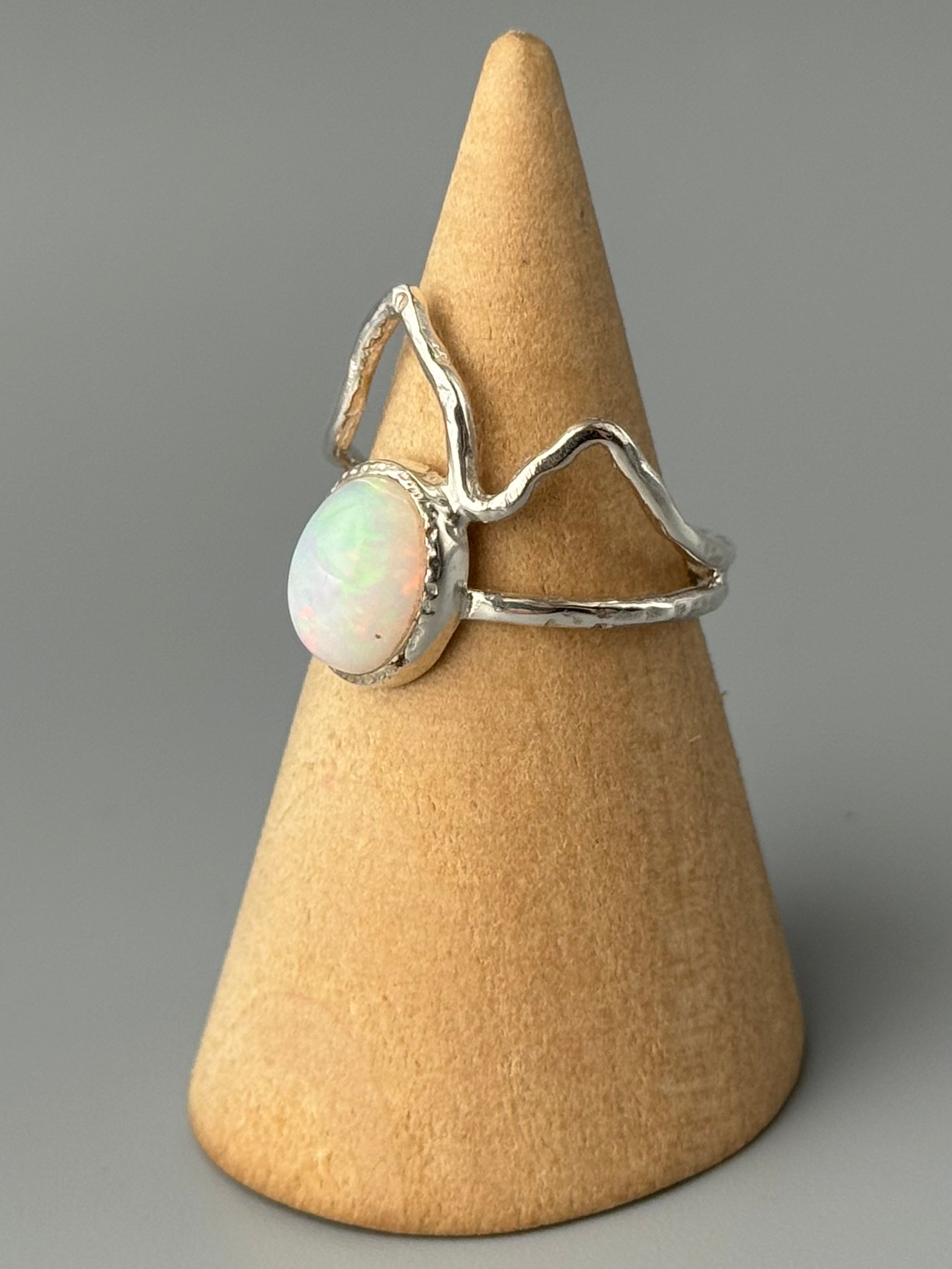 •ETHIOPIAN OPAL - RIDGELINE• silver ring (various sizes)