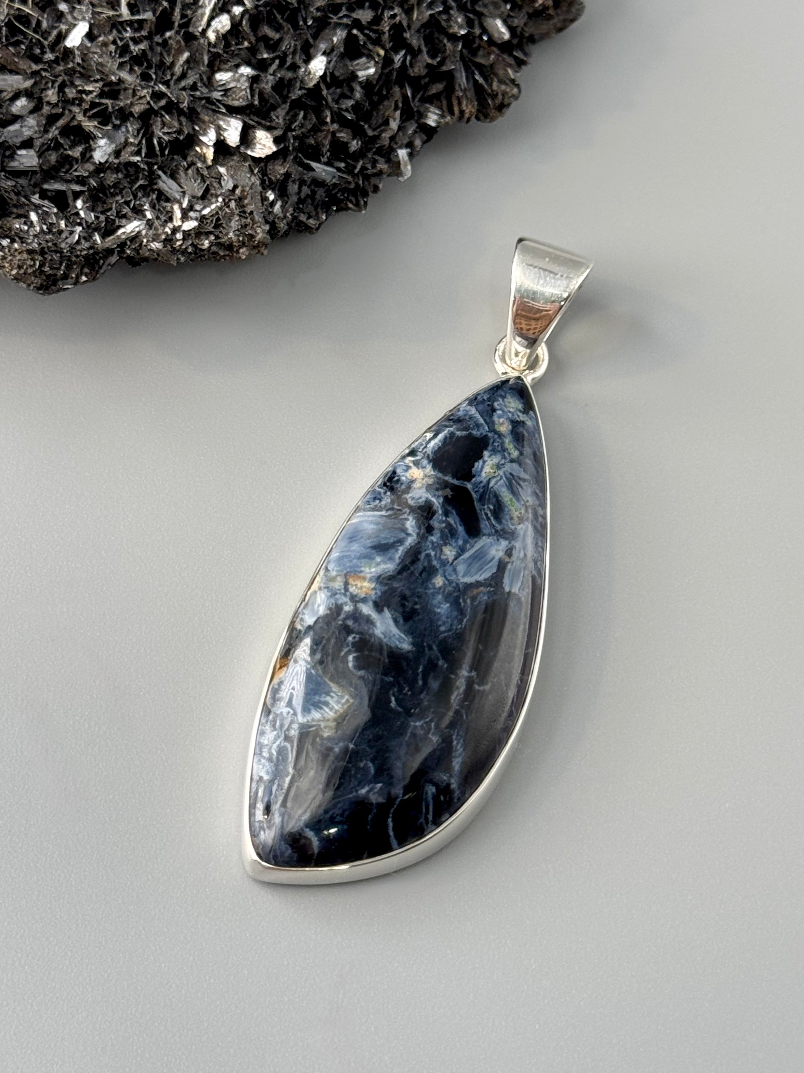 •PIETERSITE FREEFORM• sterling silver pendant