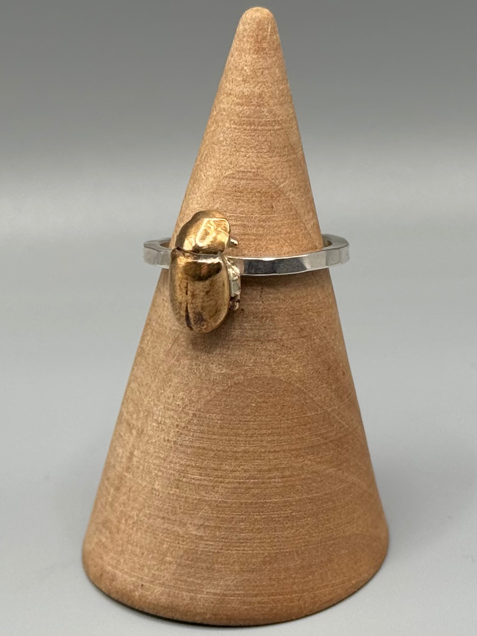 •TINY JUNEBUG CAST• mixed metal ring