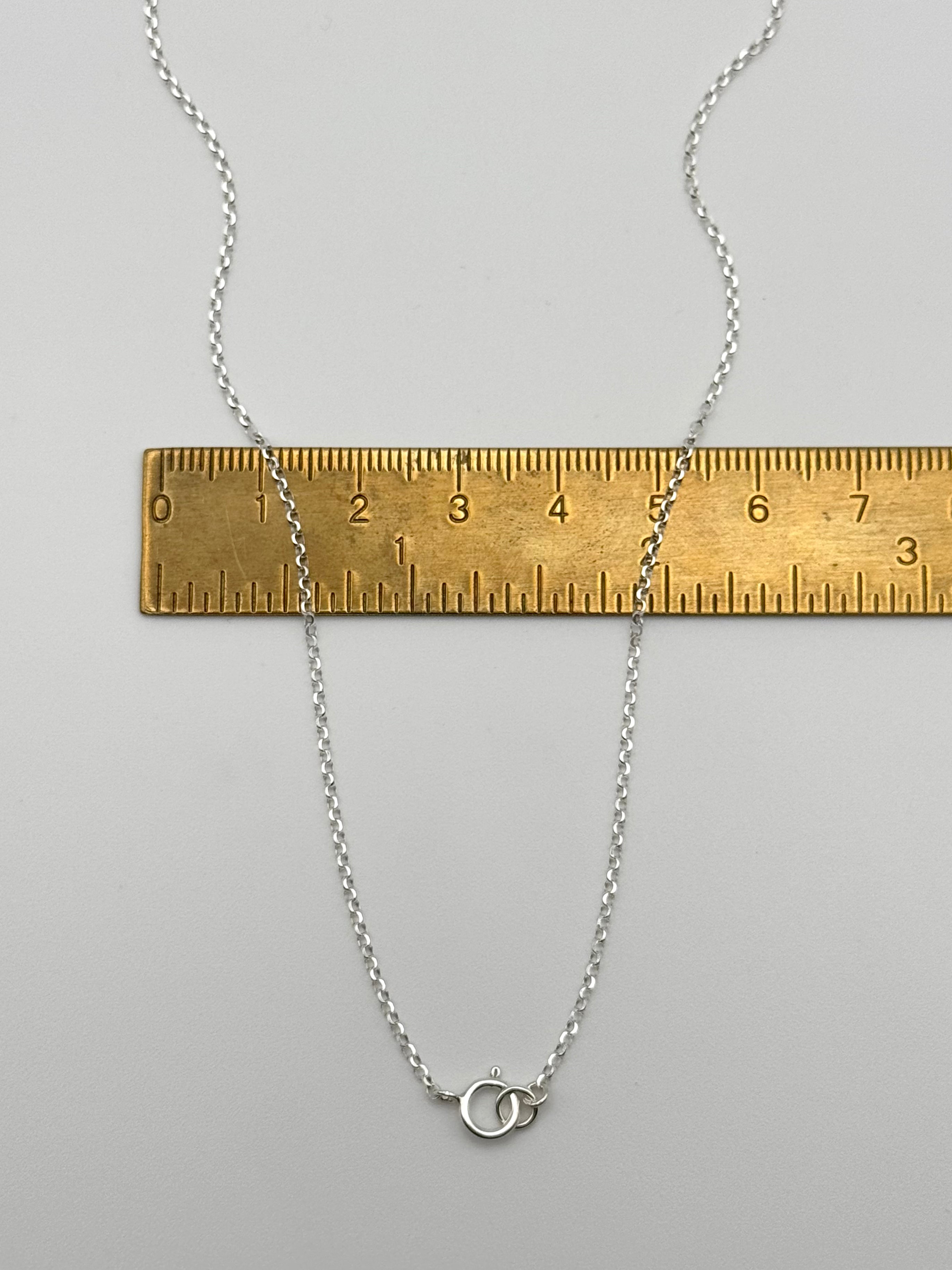 •DIAMOND CUT ROLO• silver chain