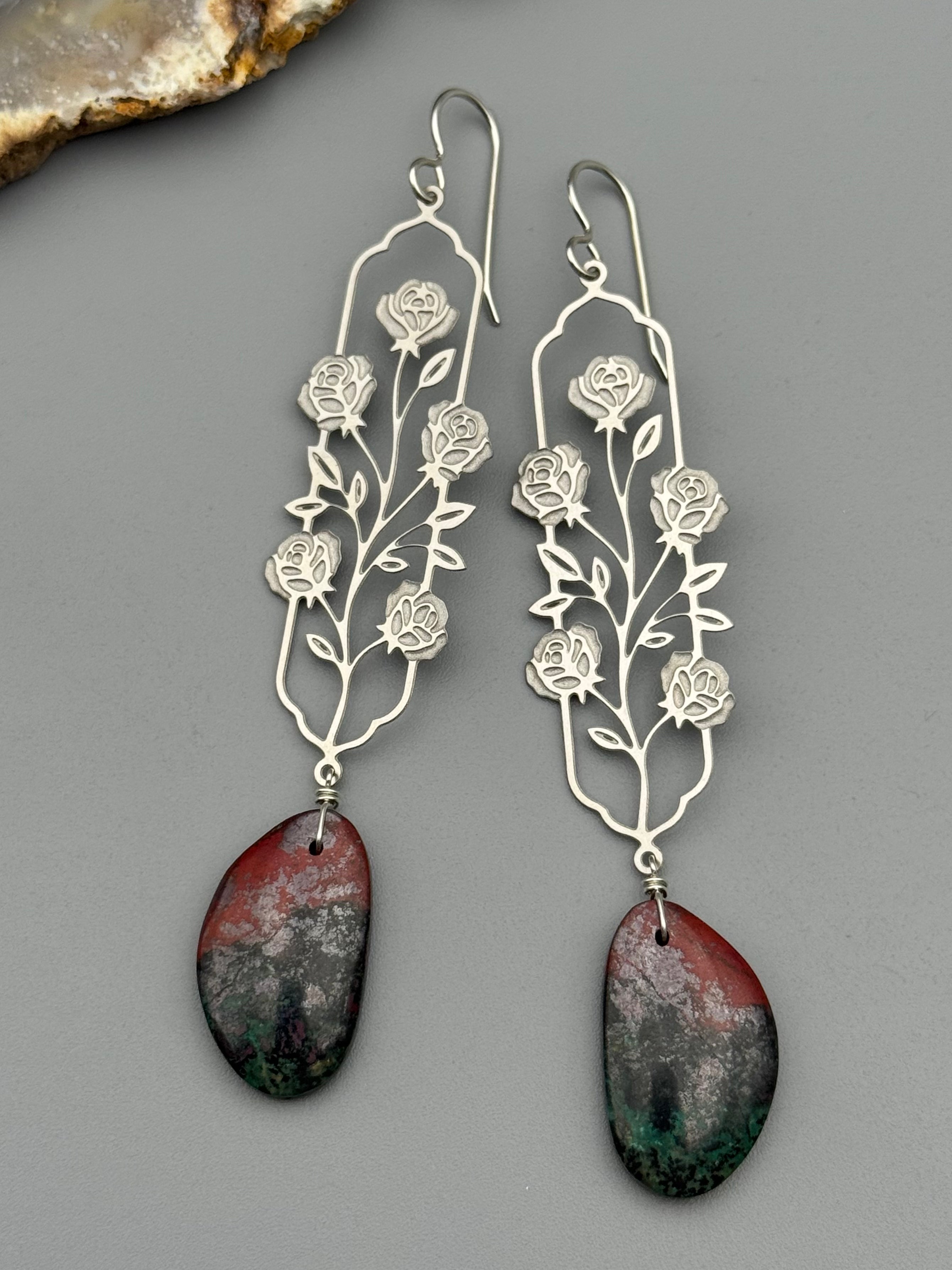 •DON JUAN• sonoran jasper + silver earrings