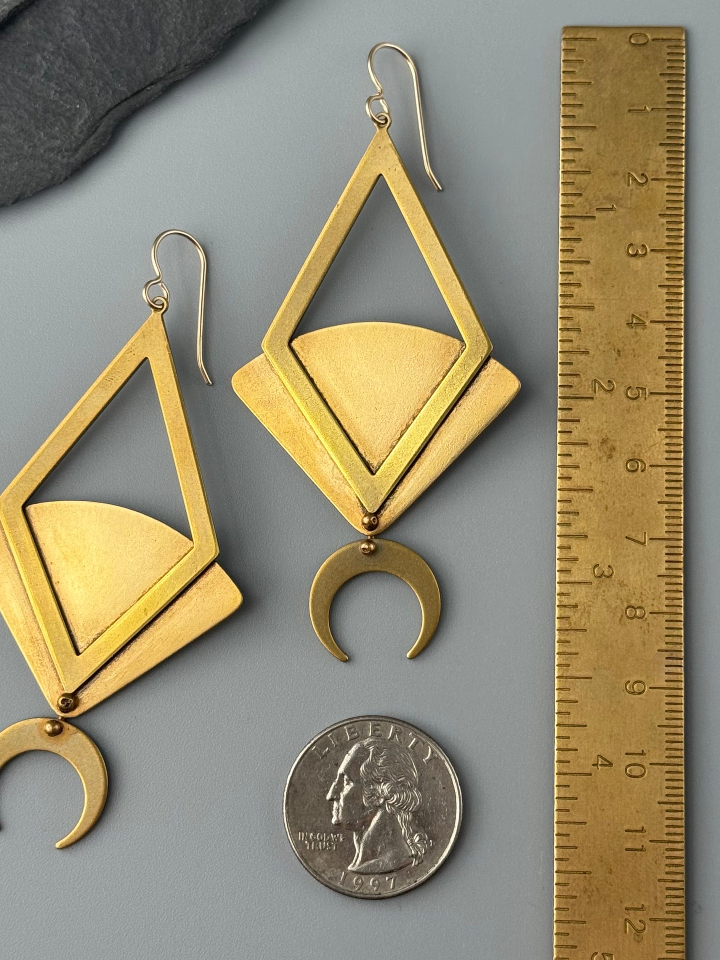 •FORTUNE TELLER• gold dangle earrings