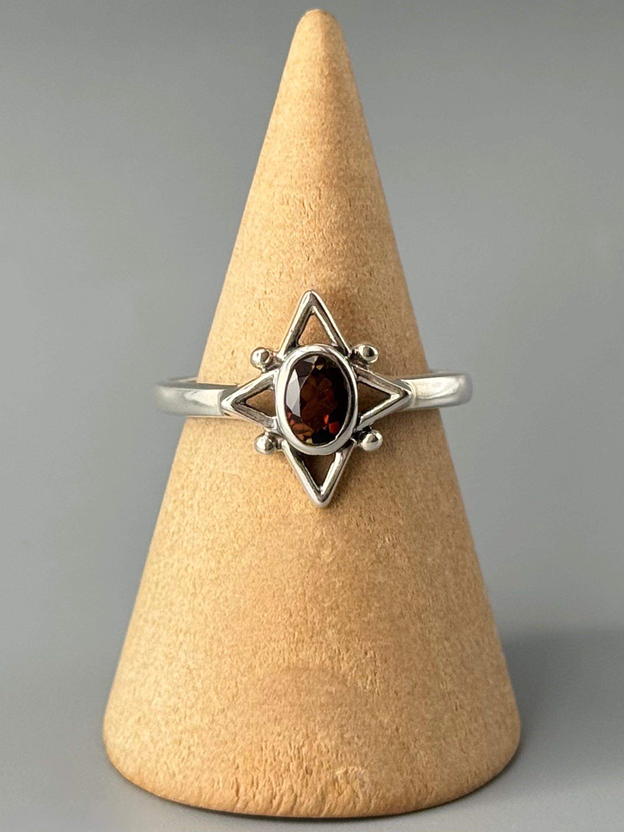 •TOURMALINE - POLARIS• sterling silver ring (size 10)