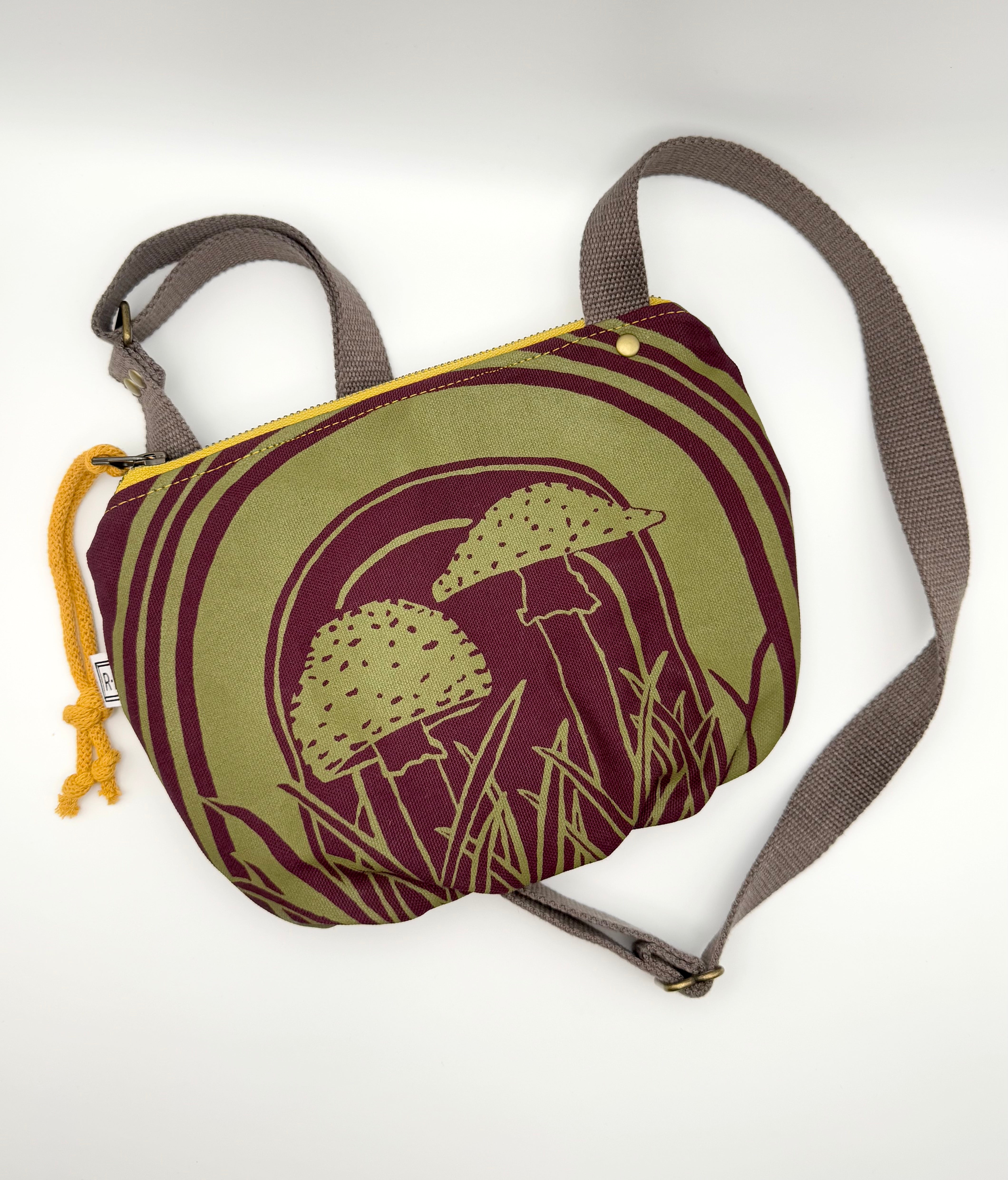 •DATE PURSE - AMANITA• waxed canvas crossbody
