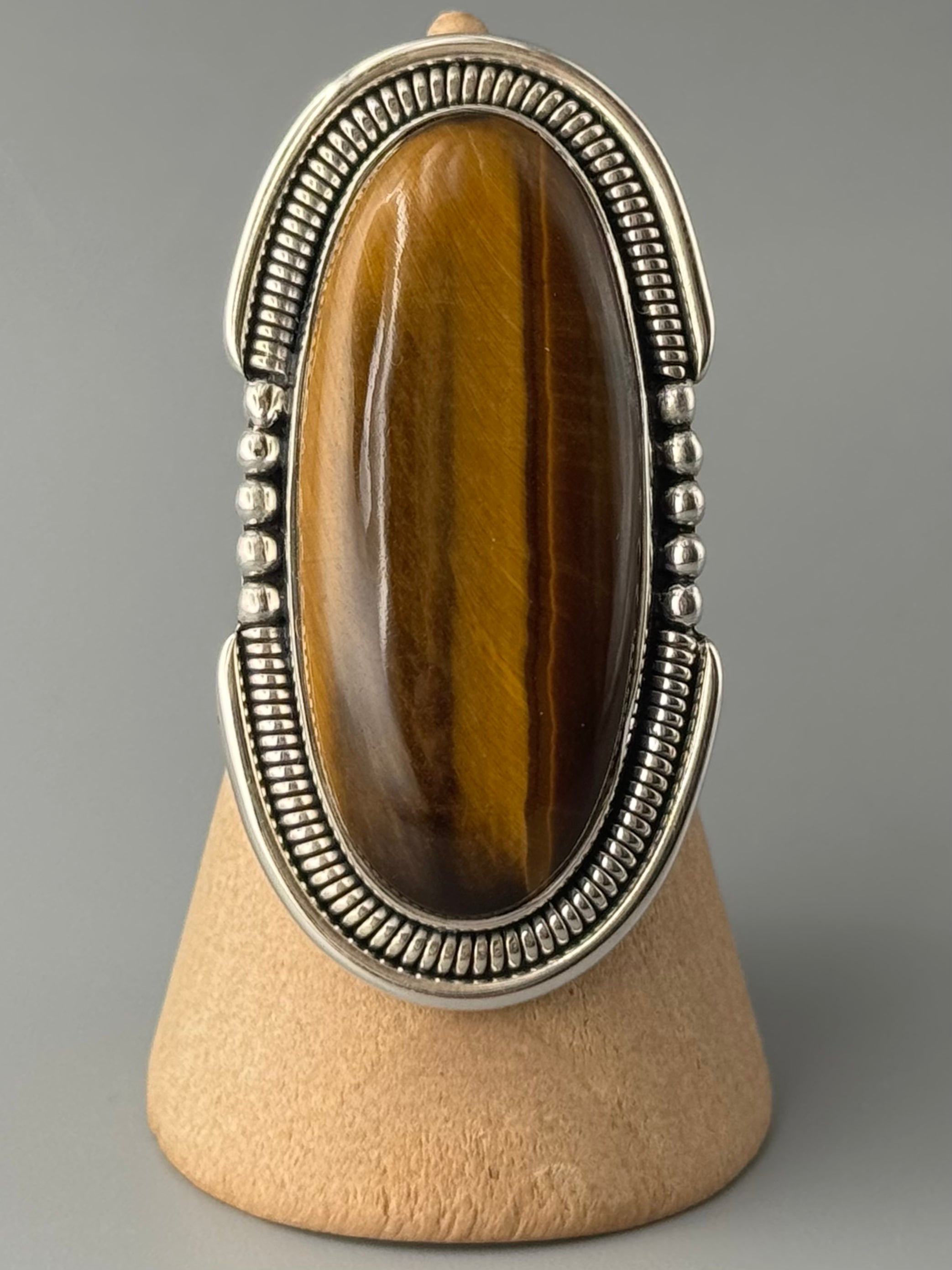 •TIGER EYE - INTERSTELLAR• sterling silver ring (various sizes)