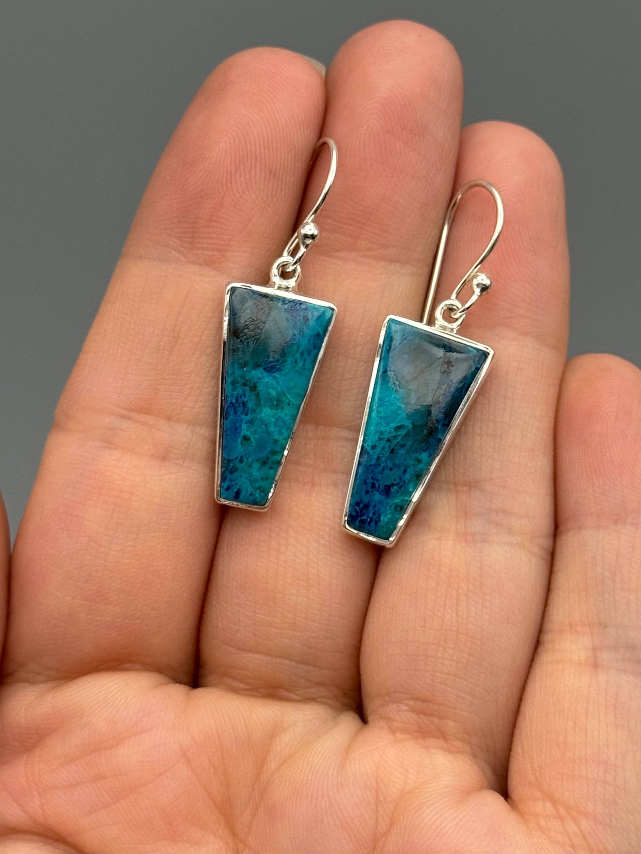 •SHATTUCKITE - PORTAL• silver dangle earrings