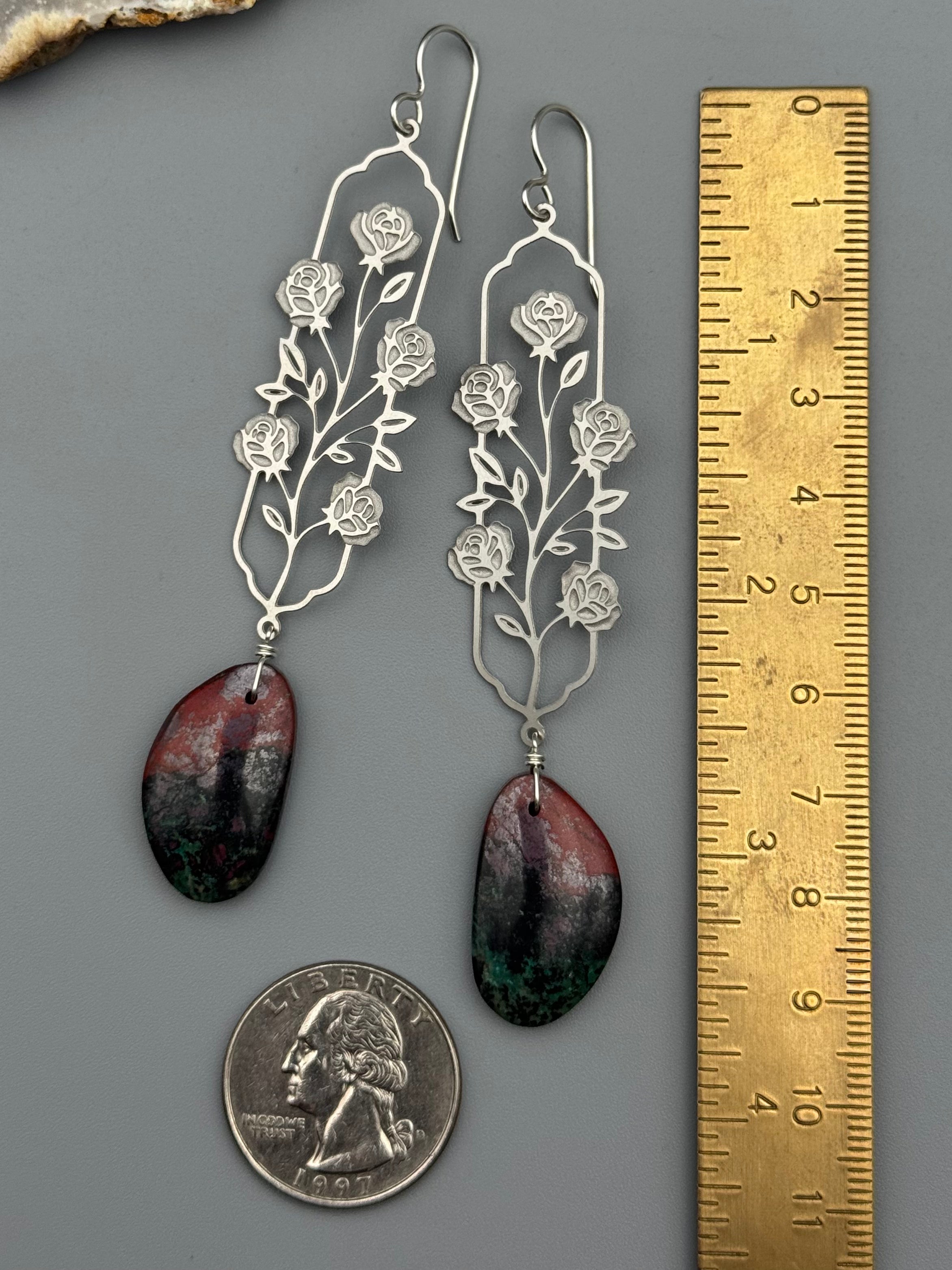 •DON JUAN• sonoran jasper + silver earrings