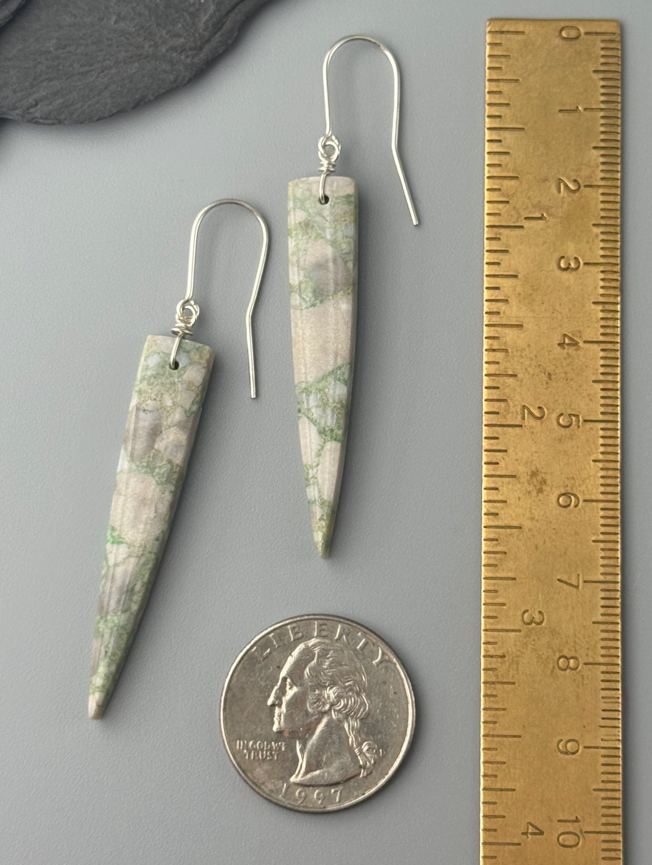 •STRAY• utah variscite + silver earrings