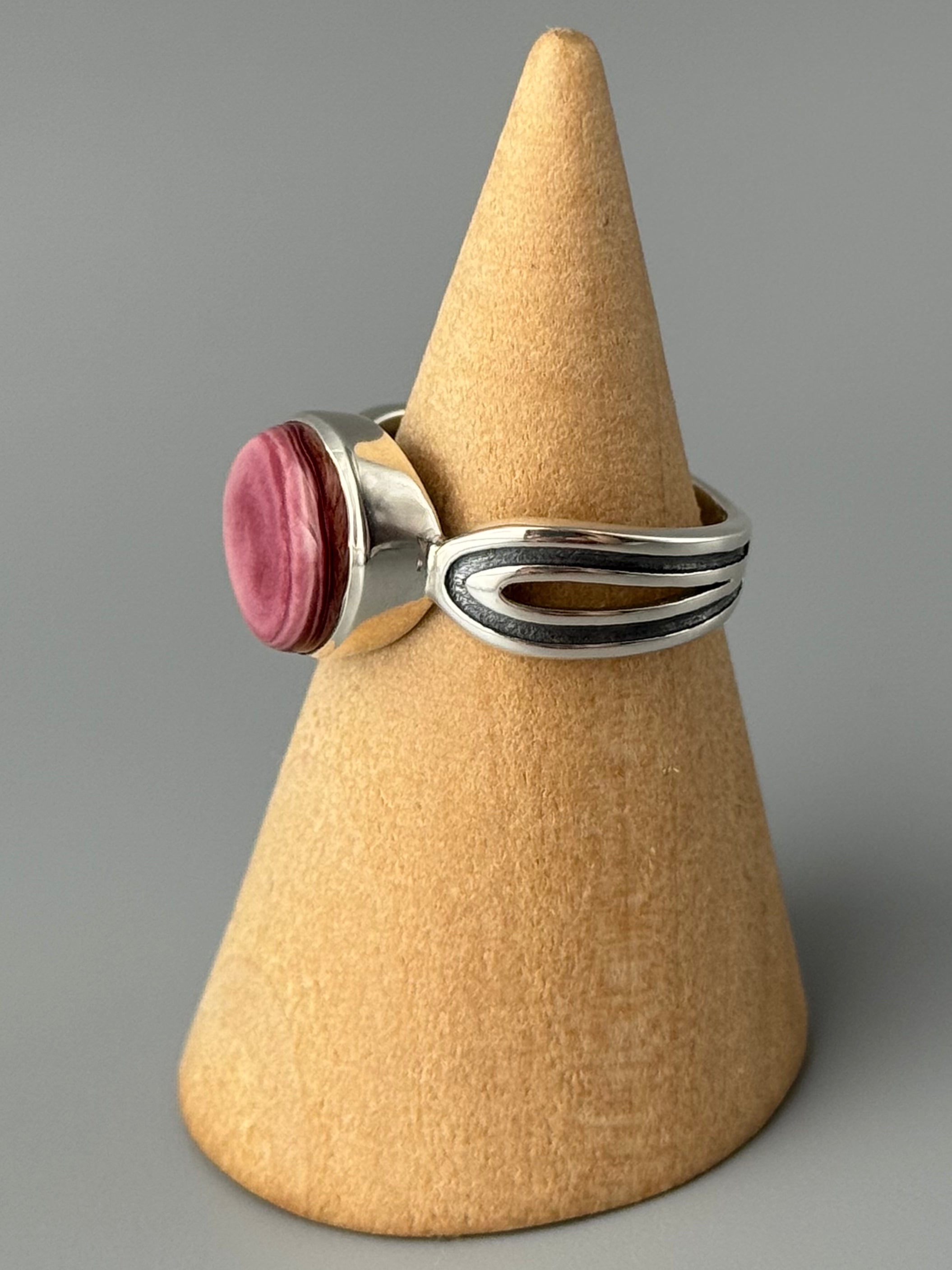 •SPINEY OYSTER SHELL - ARCHES• decorative band silver ring (various sizes)