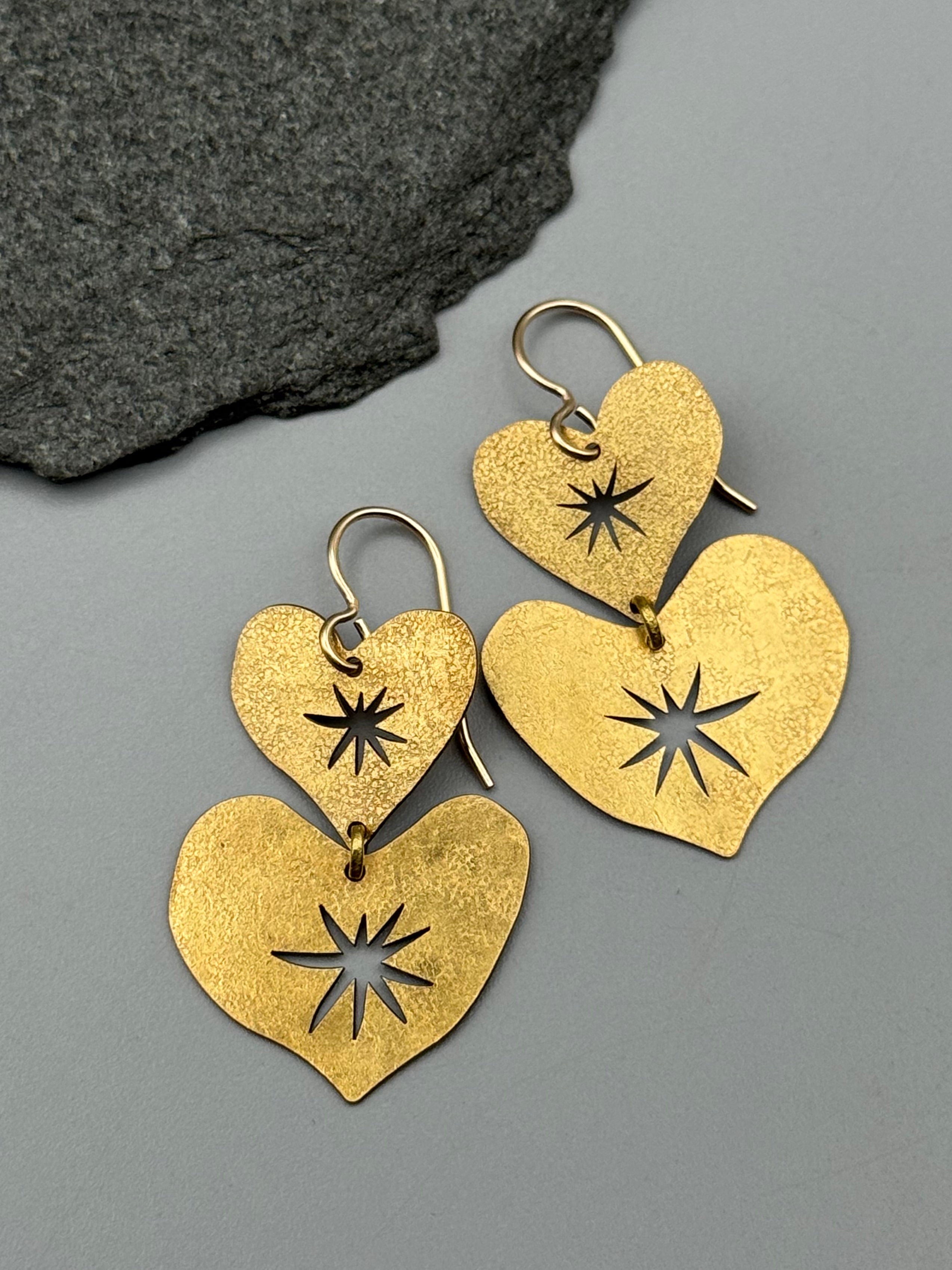 •LOVELIGHT• gold dangle earrings