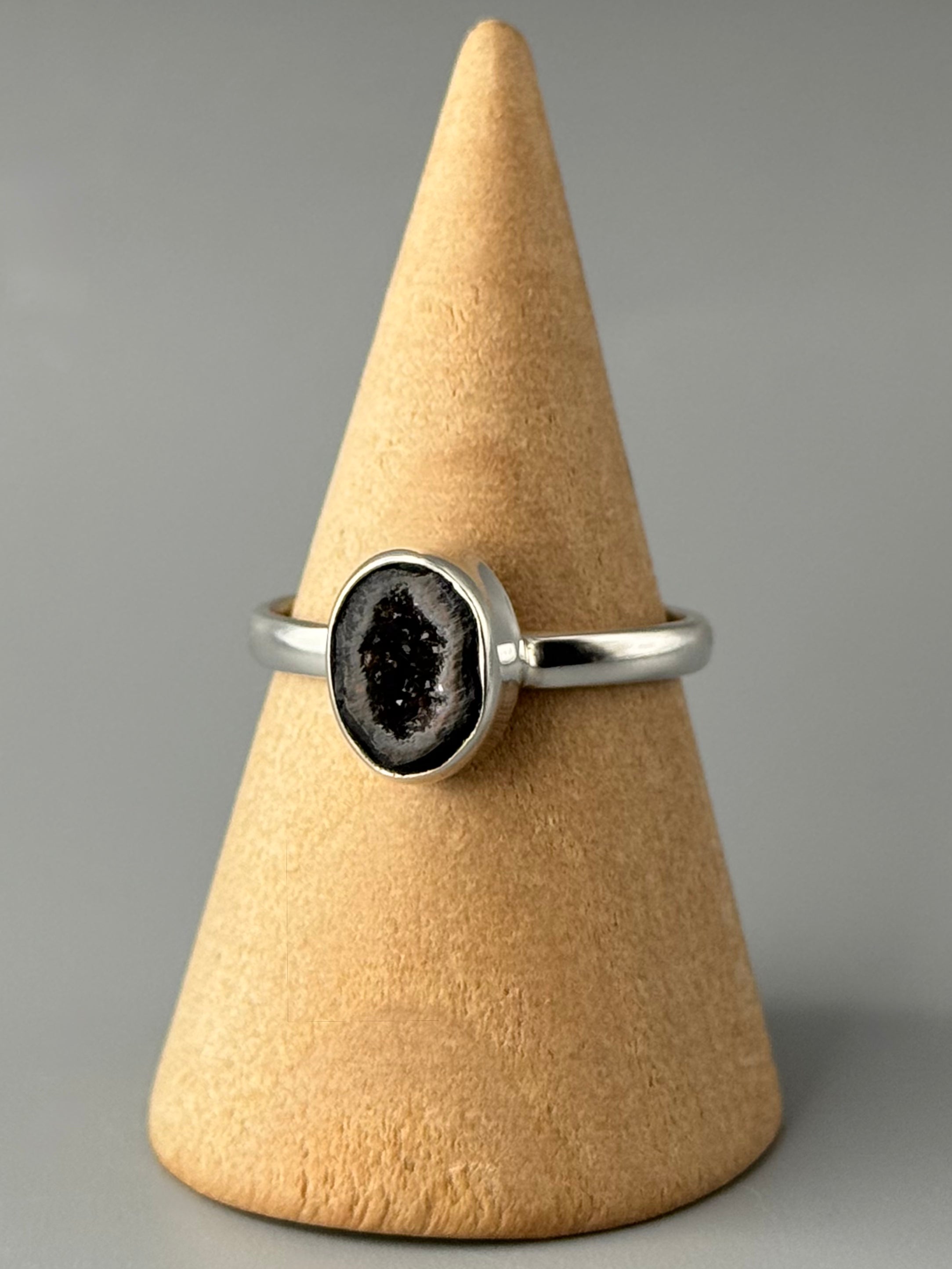 •COCONUT DRUZY - OVAL• sterling silver ring (various sizes)