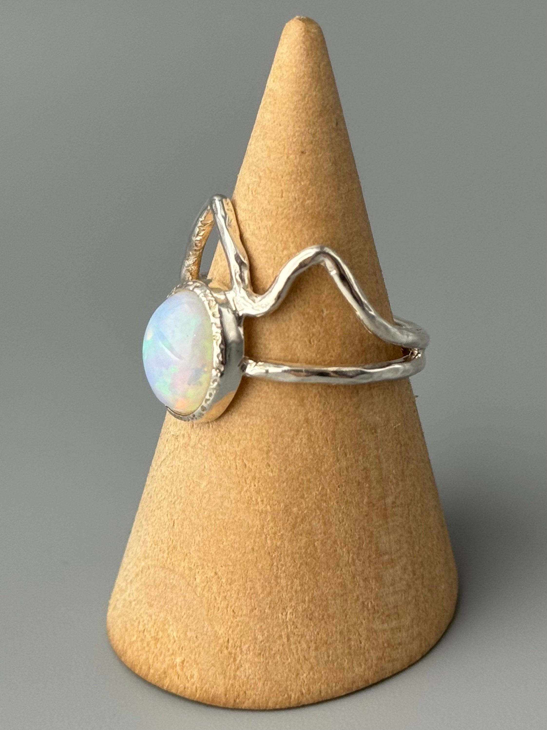 •ETHIOPIAN OPAL - RIDGELINE• silver ring (various sizes)