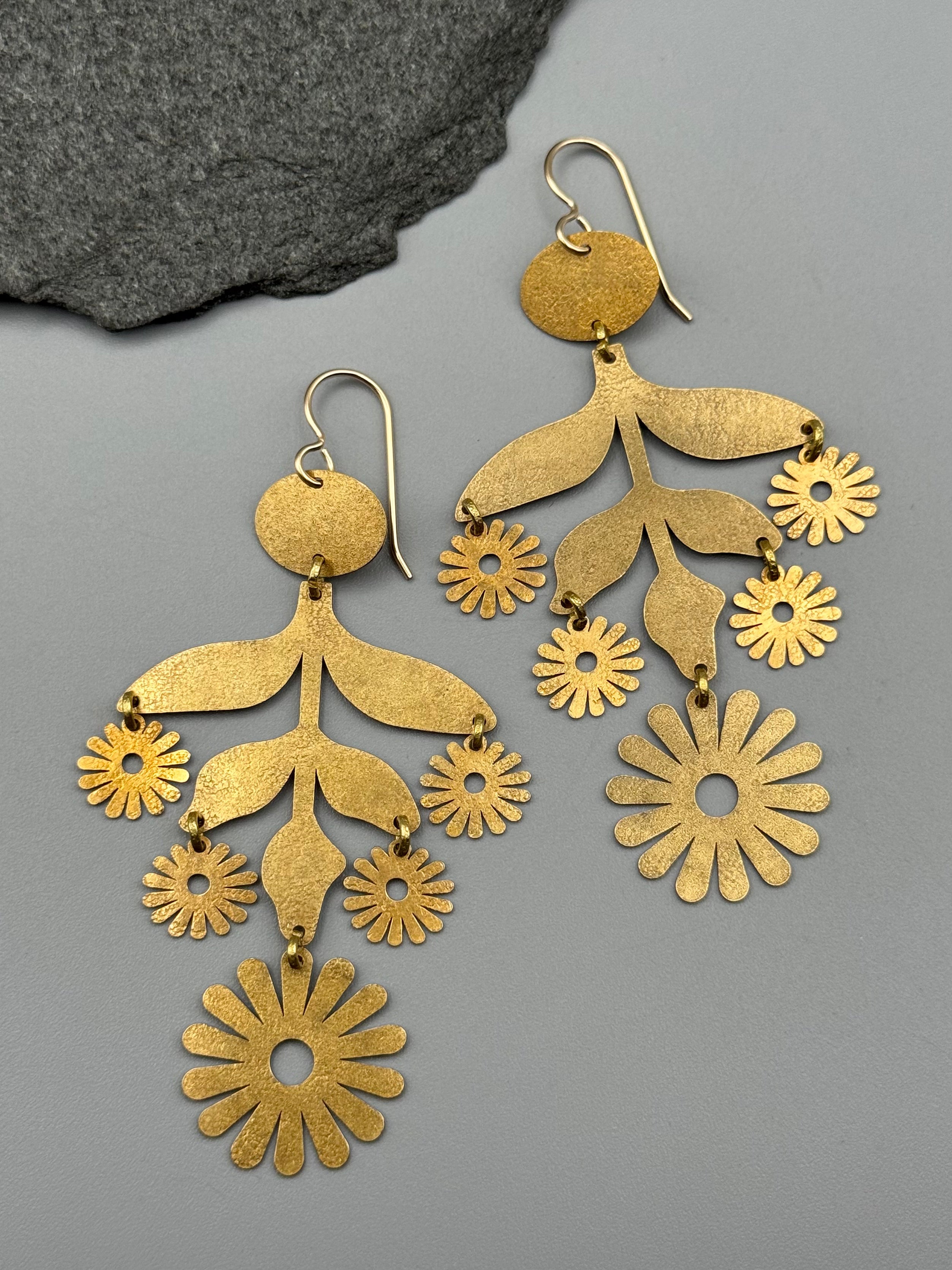 •MARGARITA• gold dangle earrings