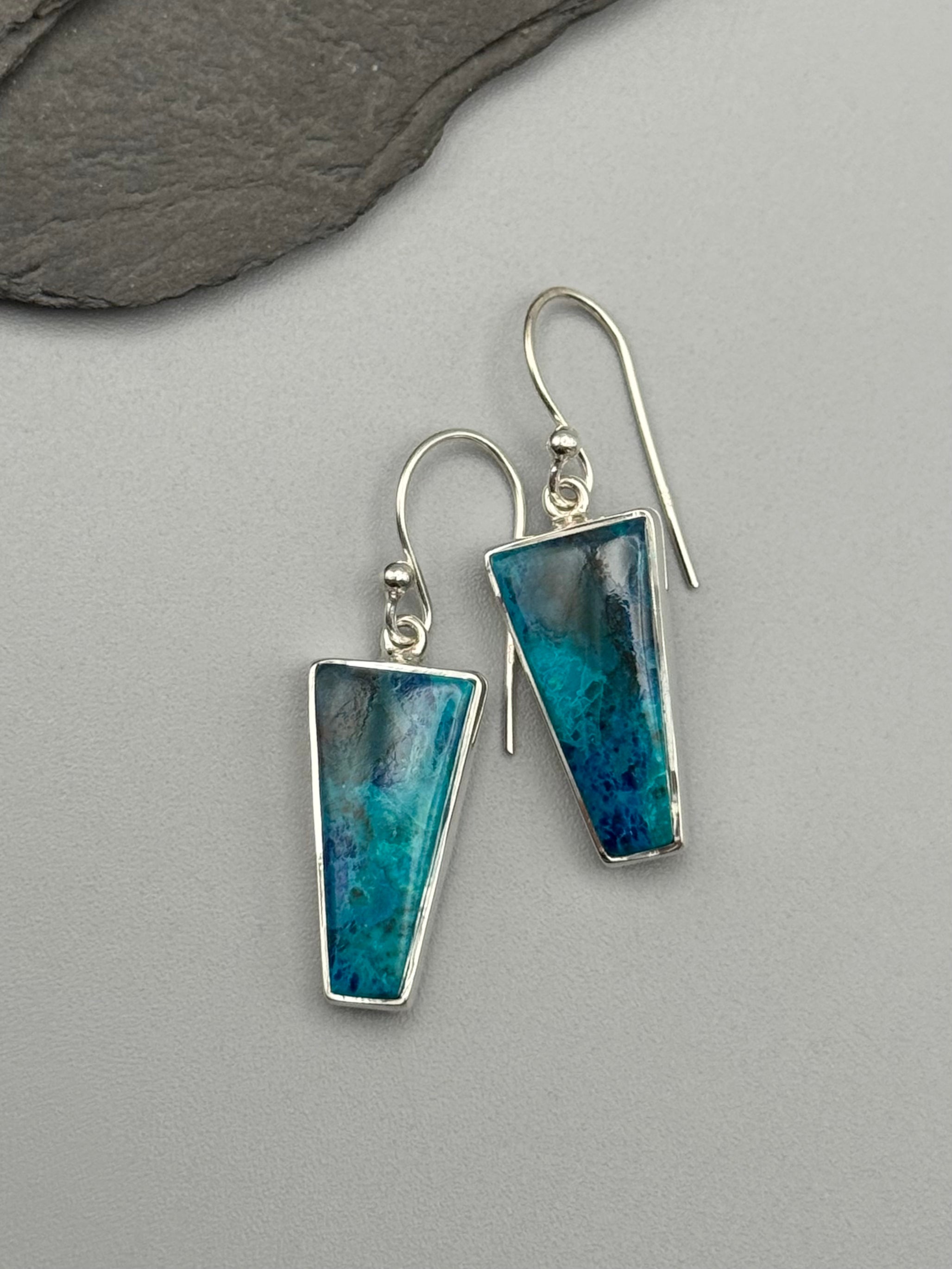•SHATTUCKITE - PORTAL• silver dangle earrings