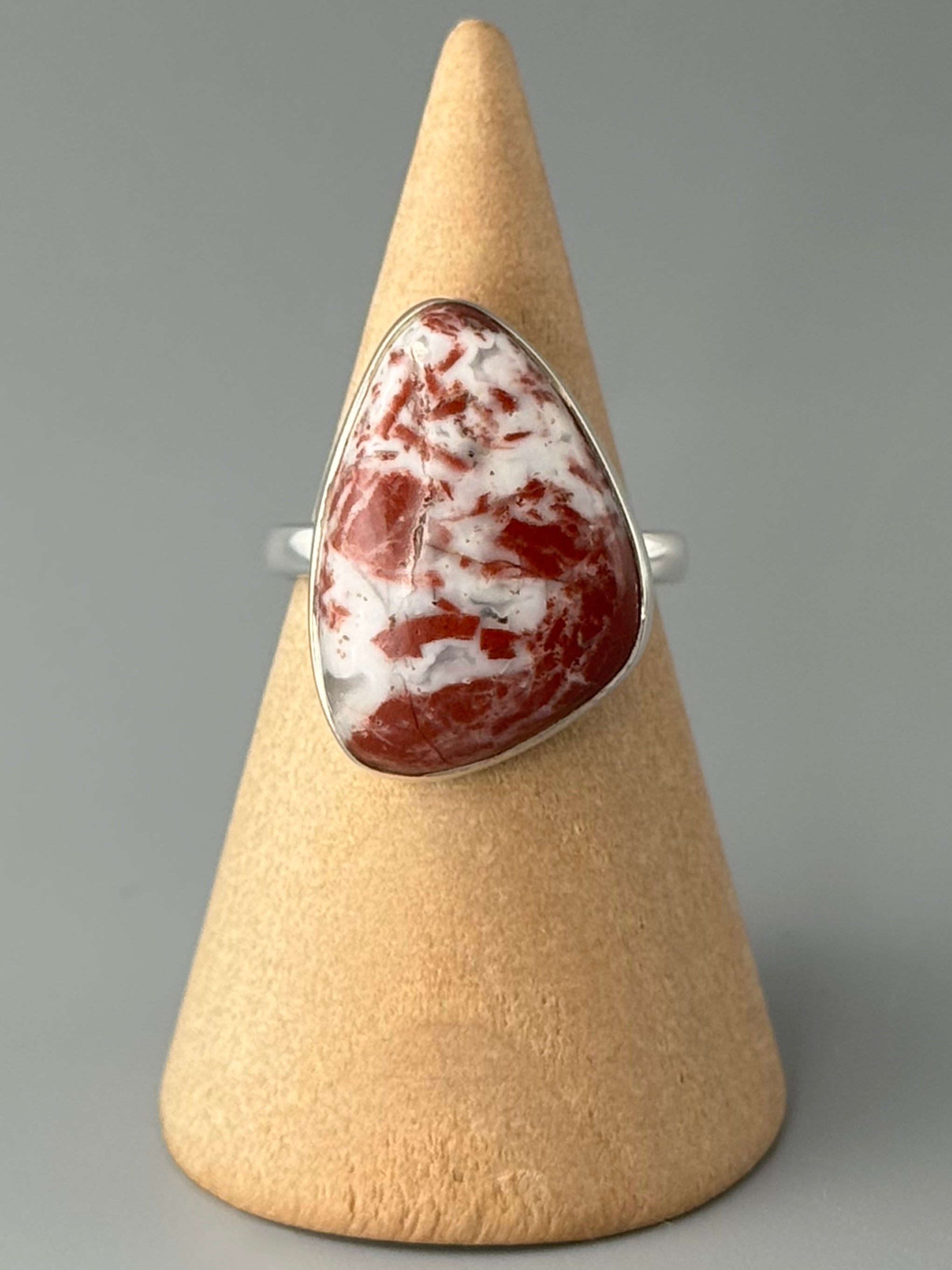 •BRECCIATED JASPER - FREEFORM• sterling silver ring (size 7)