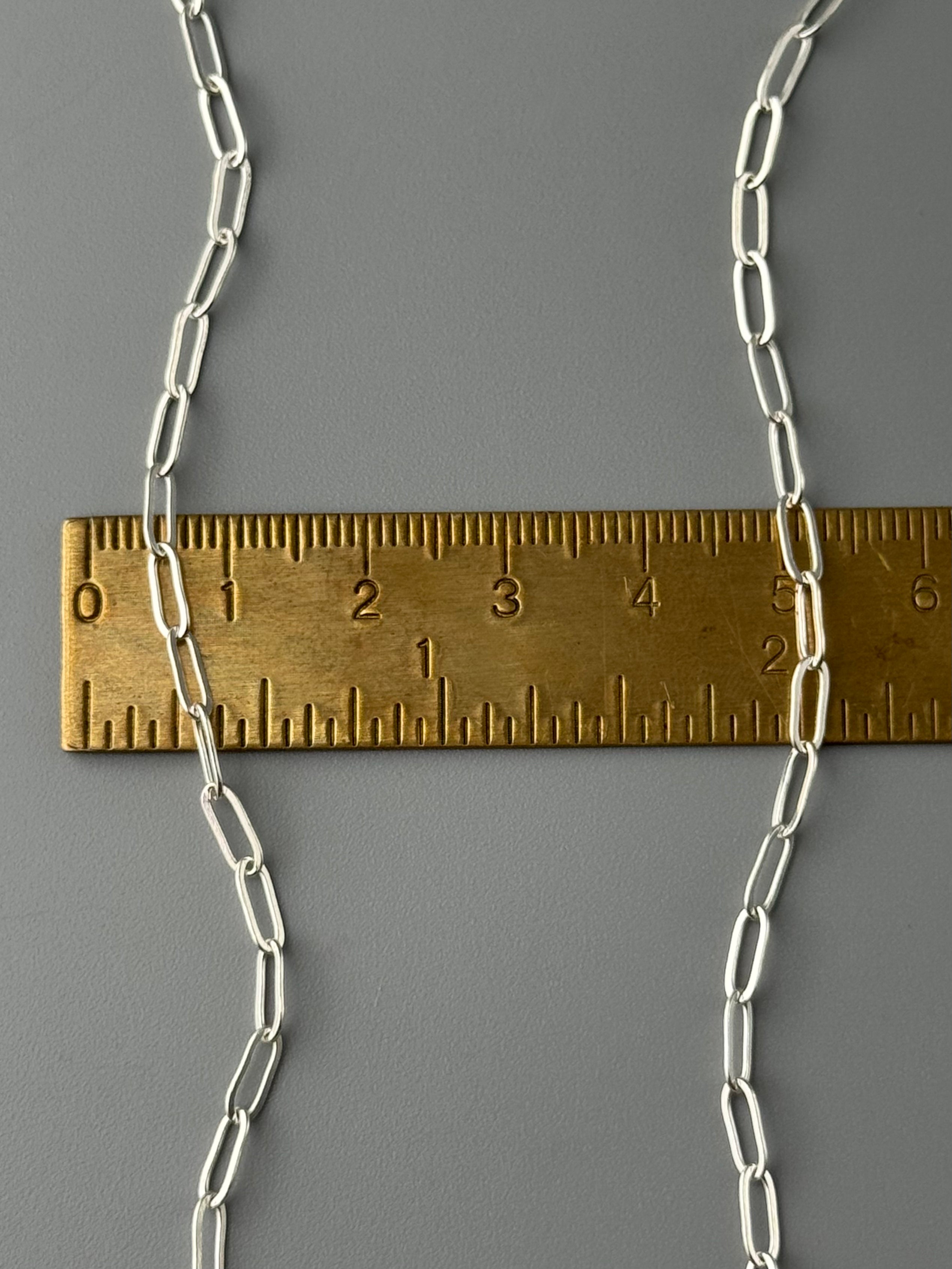 •MEDIUM PAPERCLIP• sterling silver chain