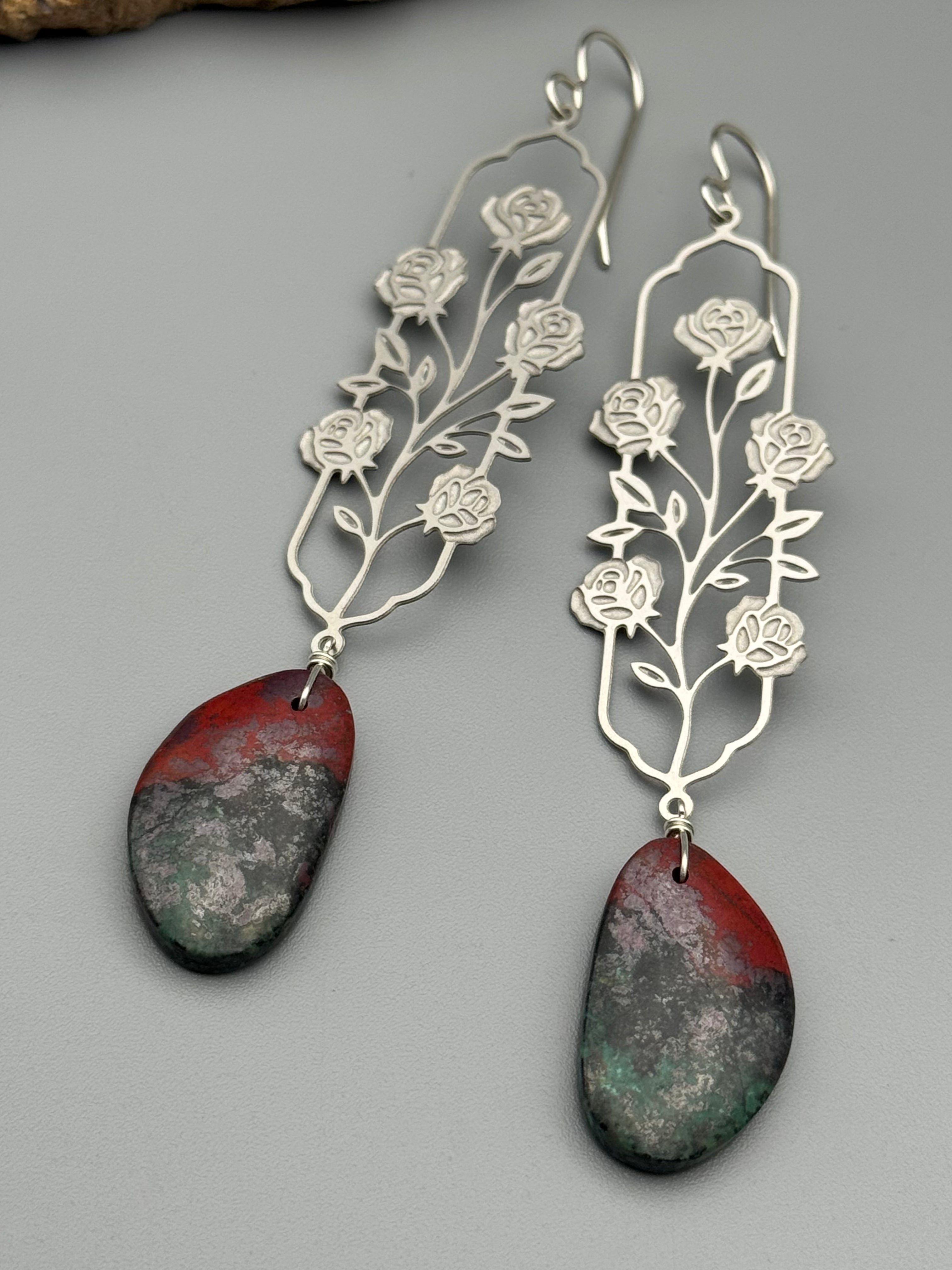 •DON JUAN• sonoran jasper + silver earrings