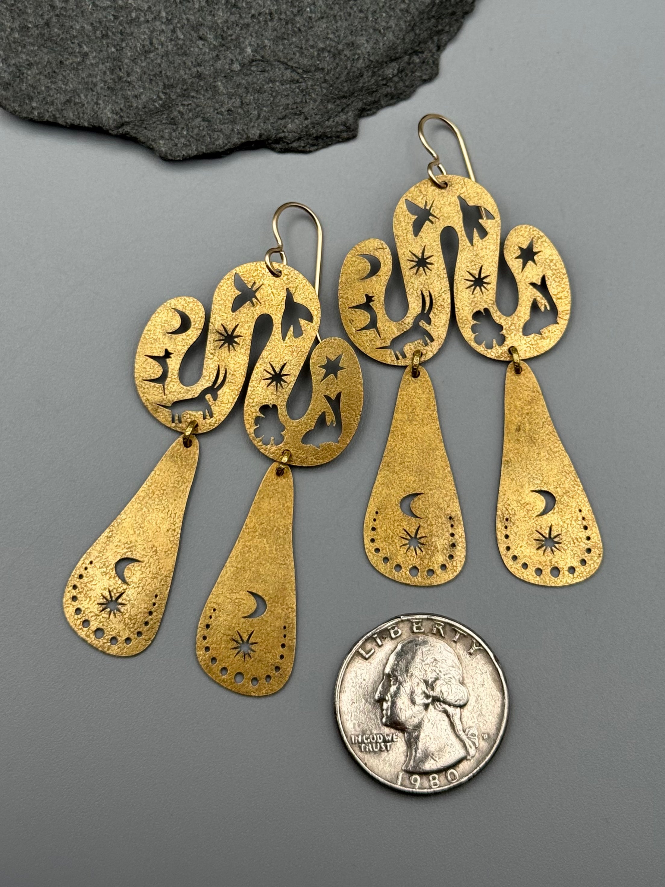 •KINGDOM• gold dangle earrings