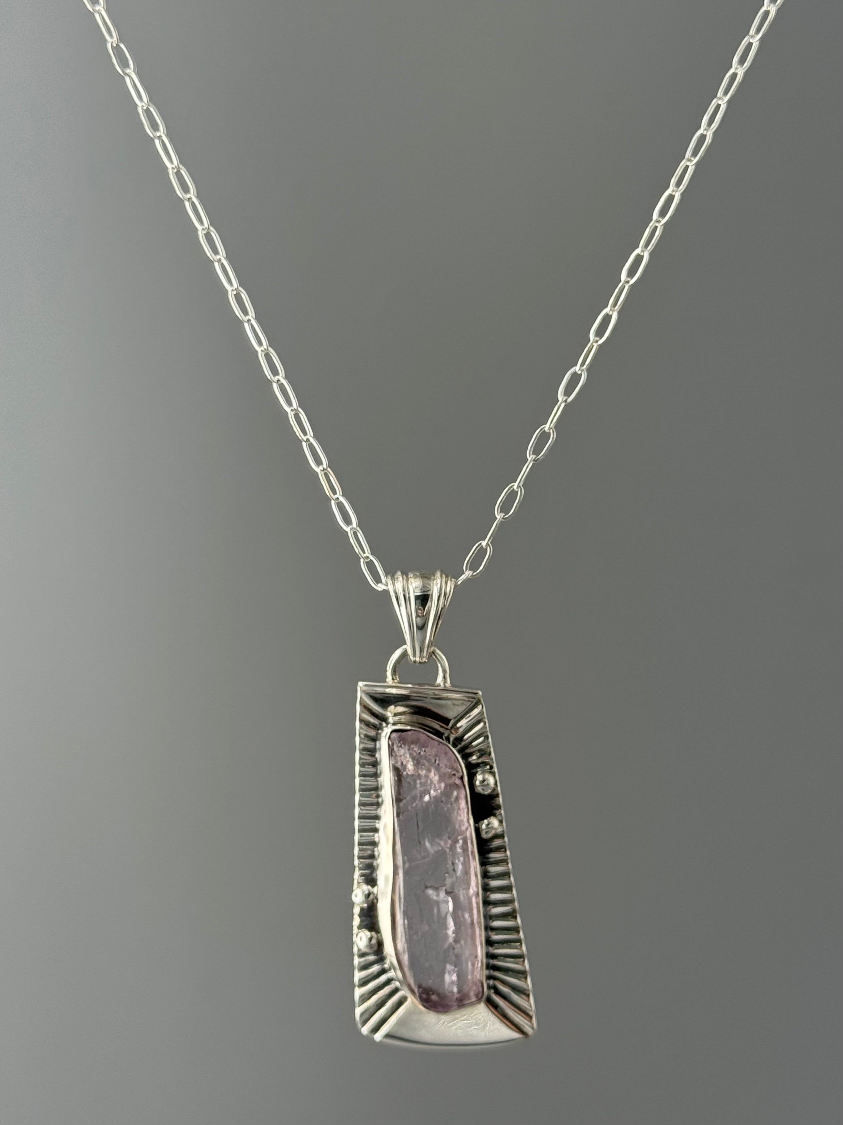 •KUNZITE - MESA• sterling silver pendant