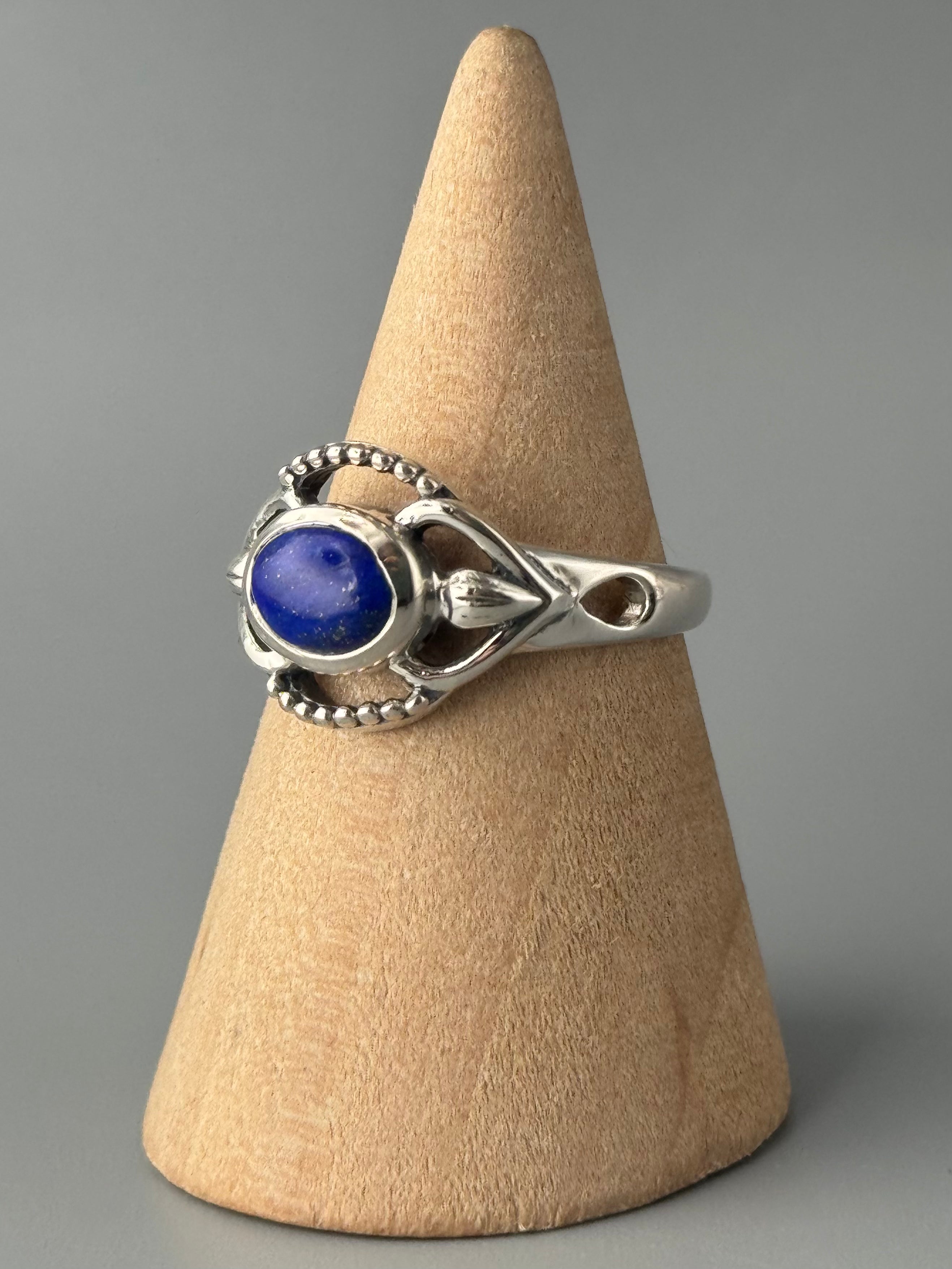 •LAPIS LAZULI - ADORNED• sterling silver ring (various sizes)