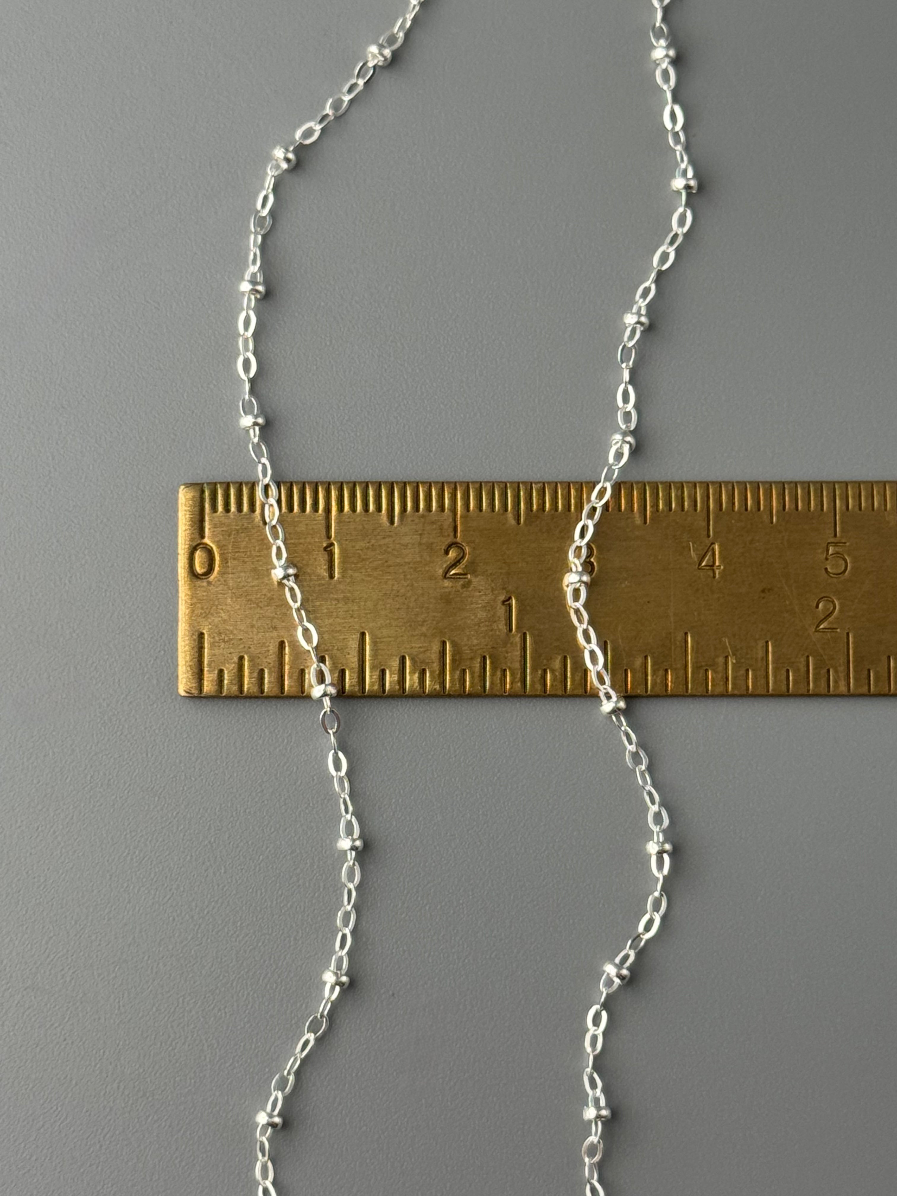 •SATURN• sterling silver chain