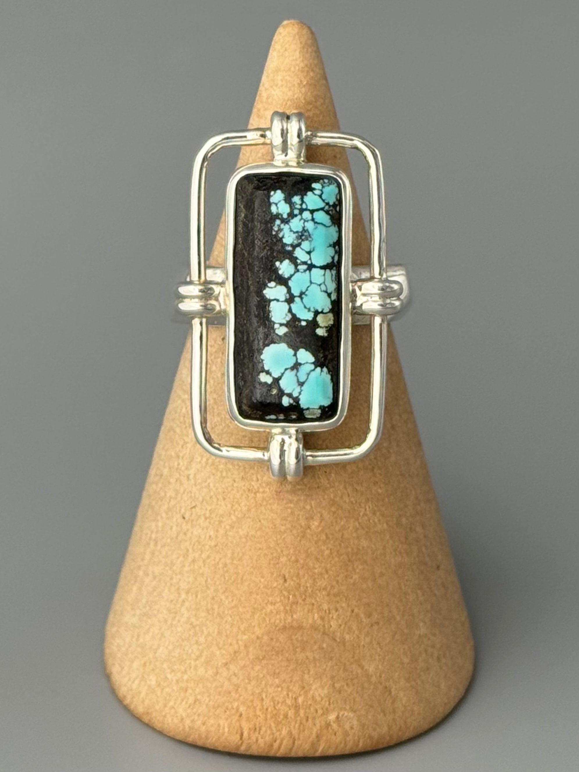 •TURQUOISE - BOUND• sterling silver ring (size 4.75)