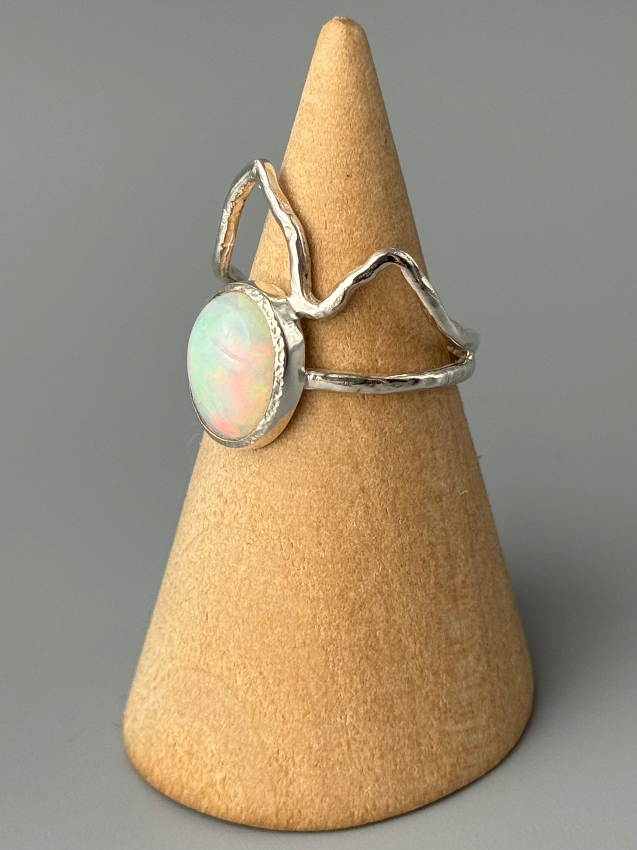 •ETHIOPIAN OPAL - RIDGELINE• silver ring (various sizes)