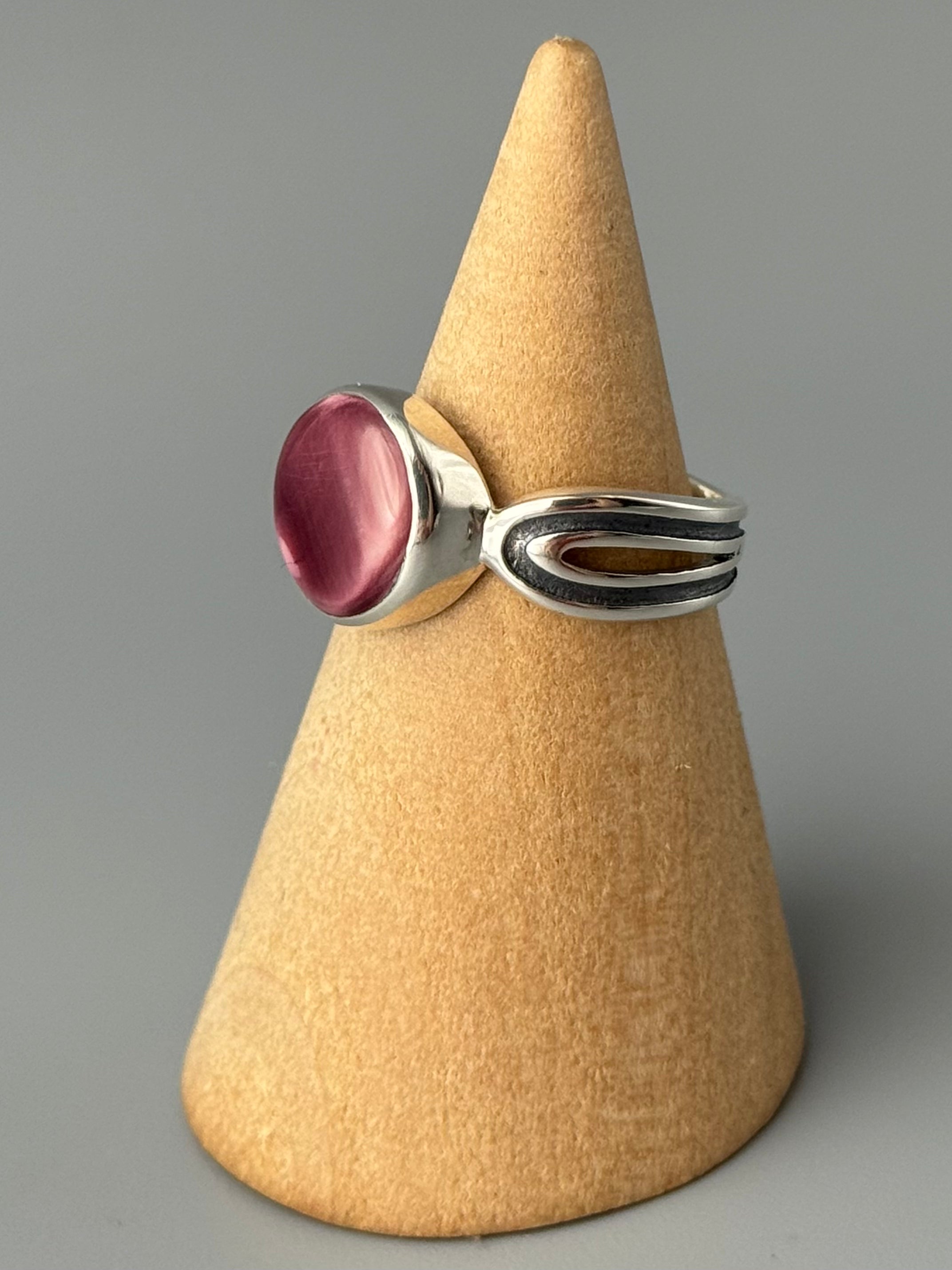 •SPINEY OYSTER SHELL - ARCHES• decorative band silver ring (various sizes)