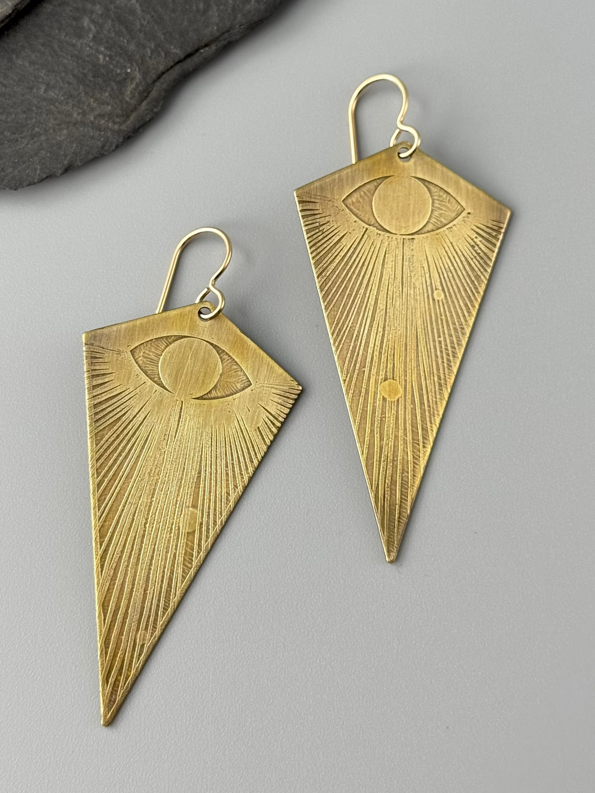 •VISION• gold dangle earrings