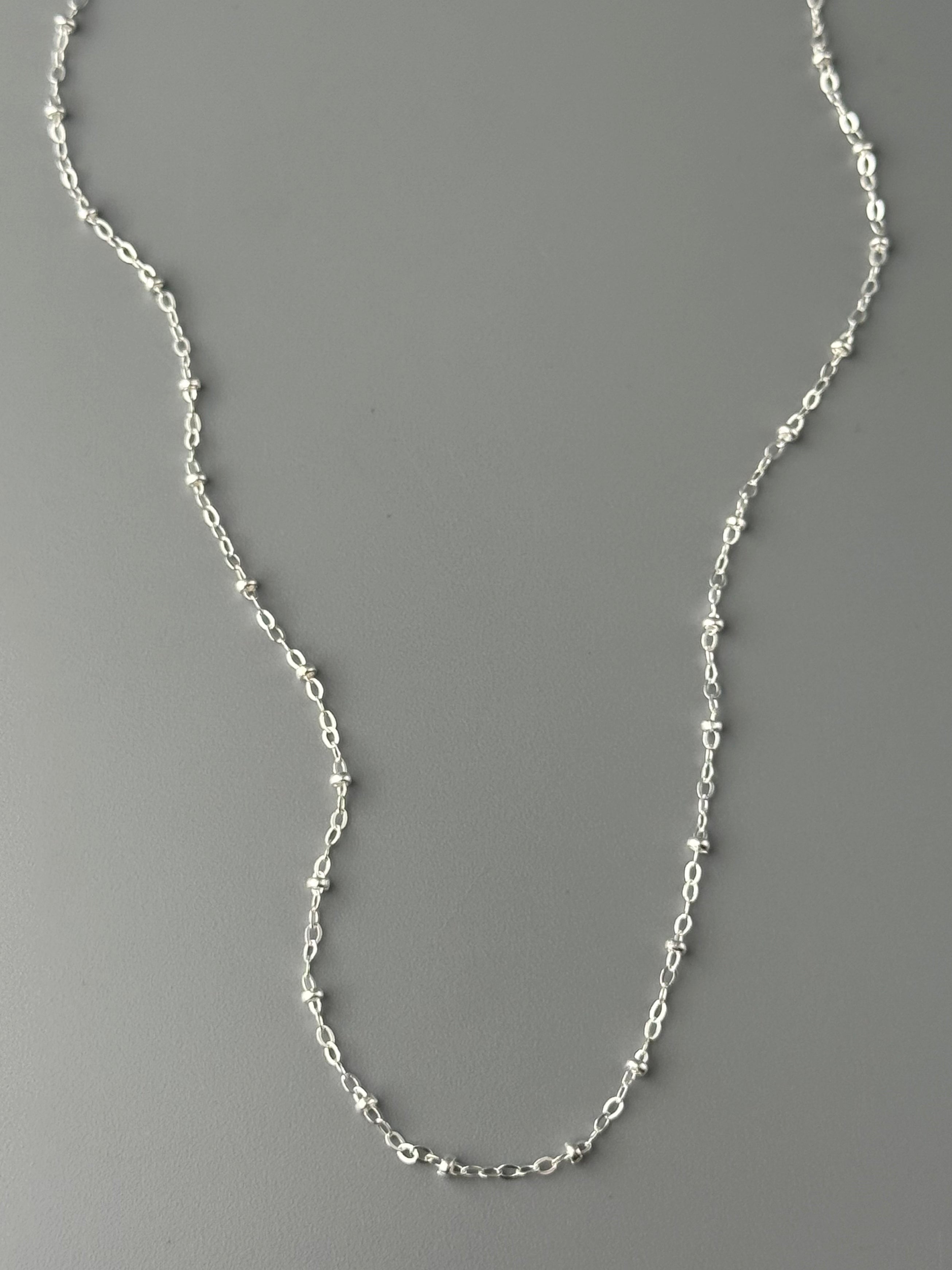 •SATURN• sterling silver chain