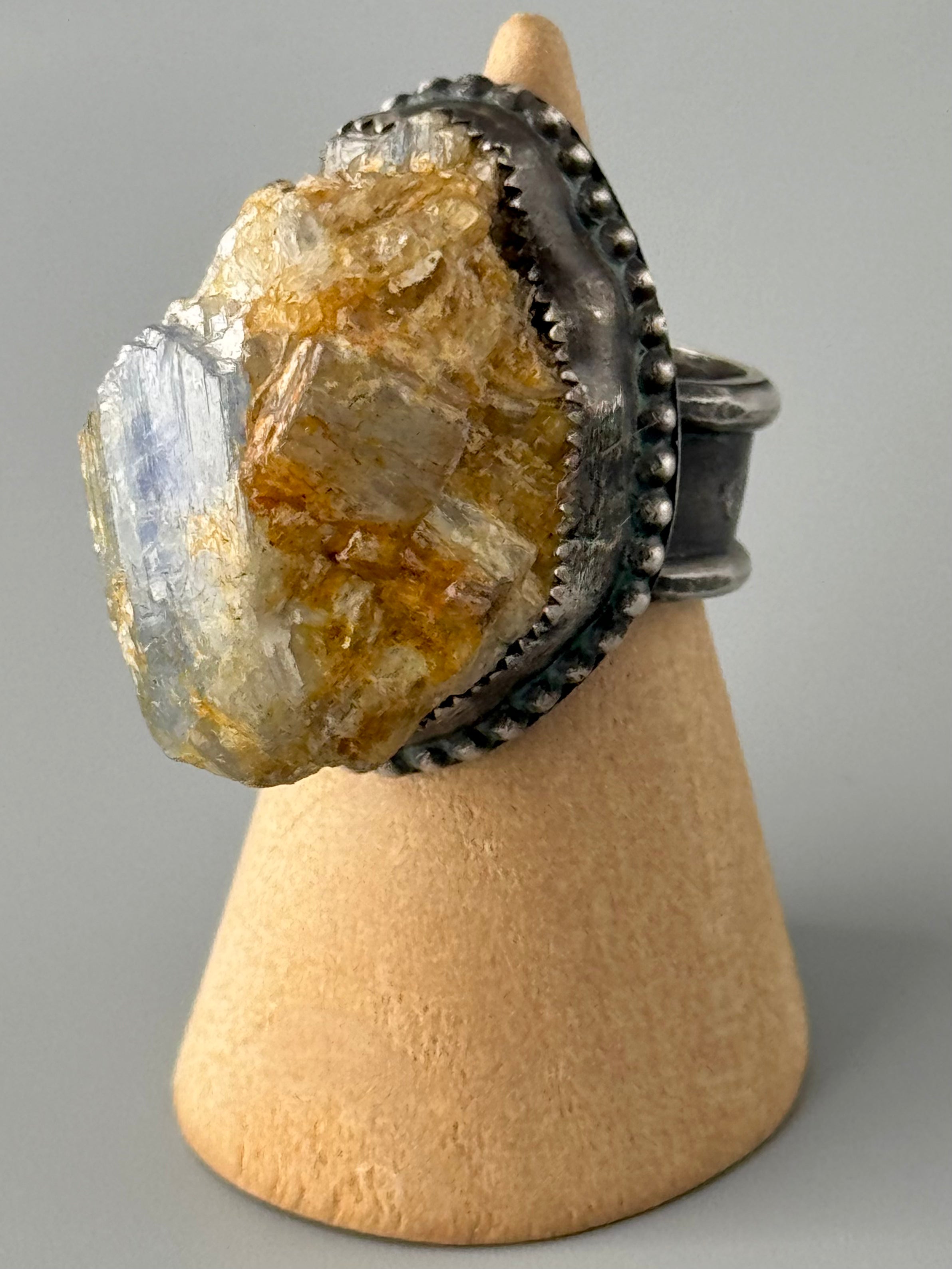 •NUGGET• kyanite + silver ring (size 7.5)
