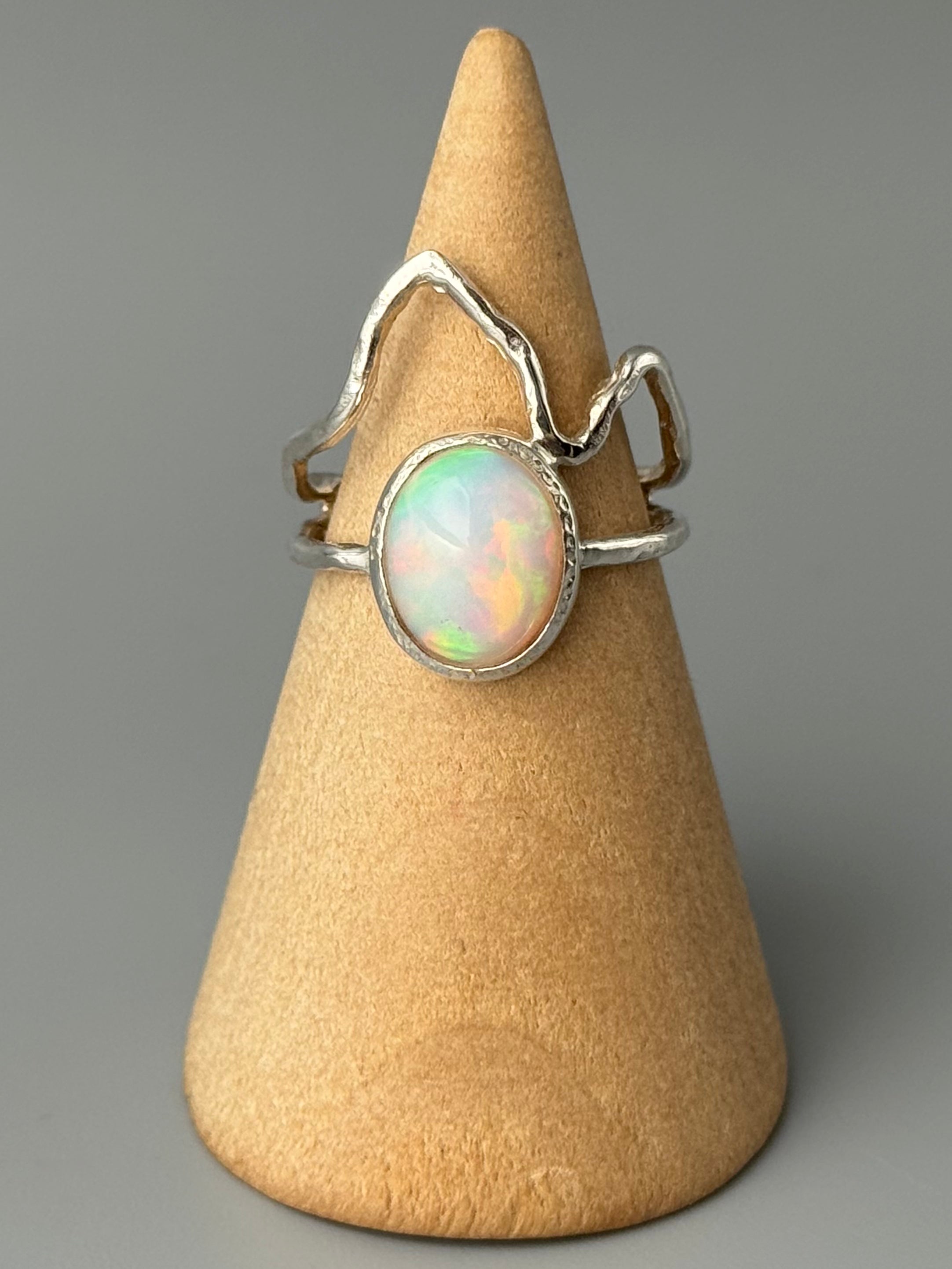 •ETHIOPIAN OPAL - RIDGELINE• silver ring (various sizes)