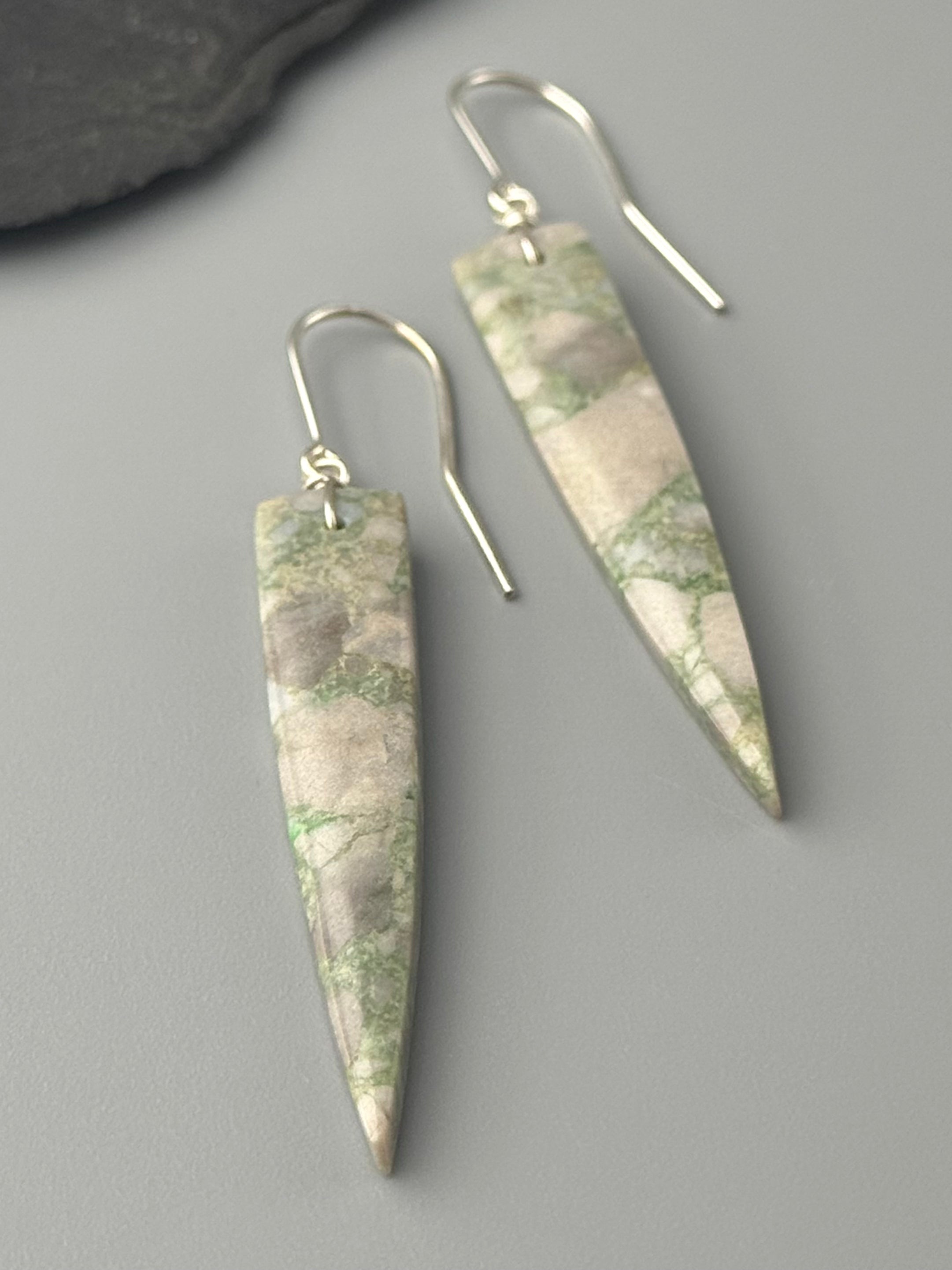 •STRAY• utah variscite + silver earrings